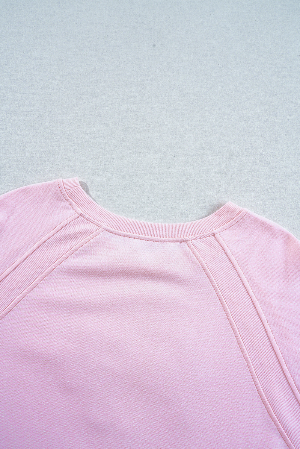 Pink Hugs and Kisses Pop Up Embroidered Raglan Sleeve Sweatshirt