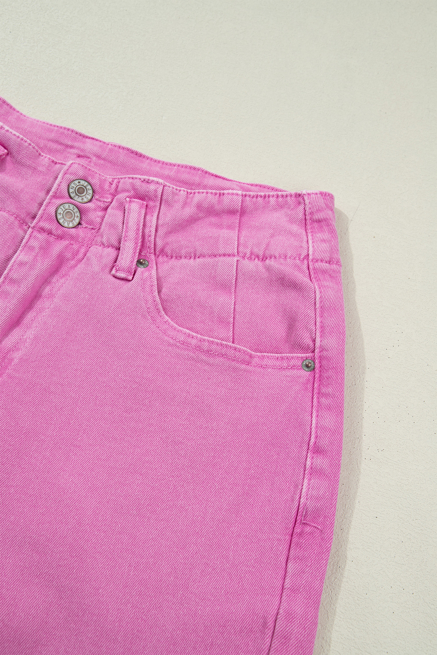 Bonbon 2-Button High Waist Flared Bottom Jeans