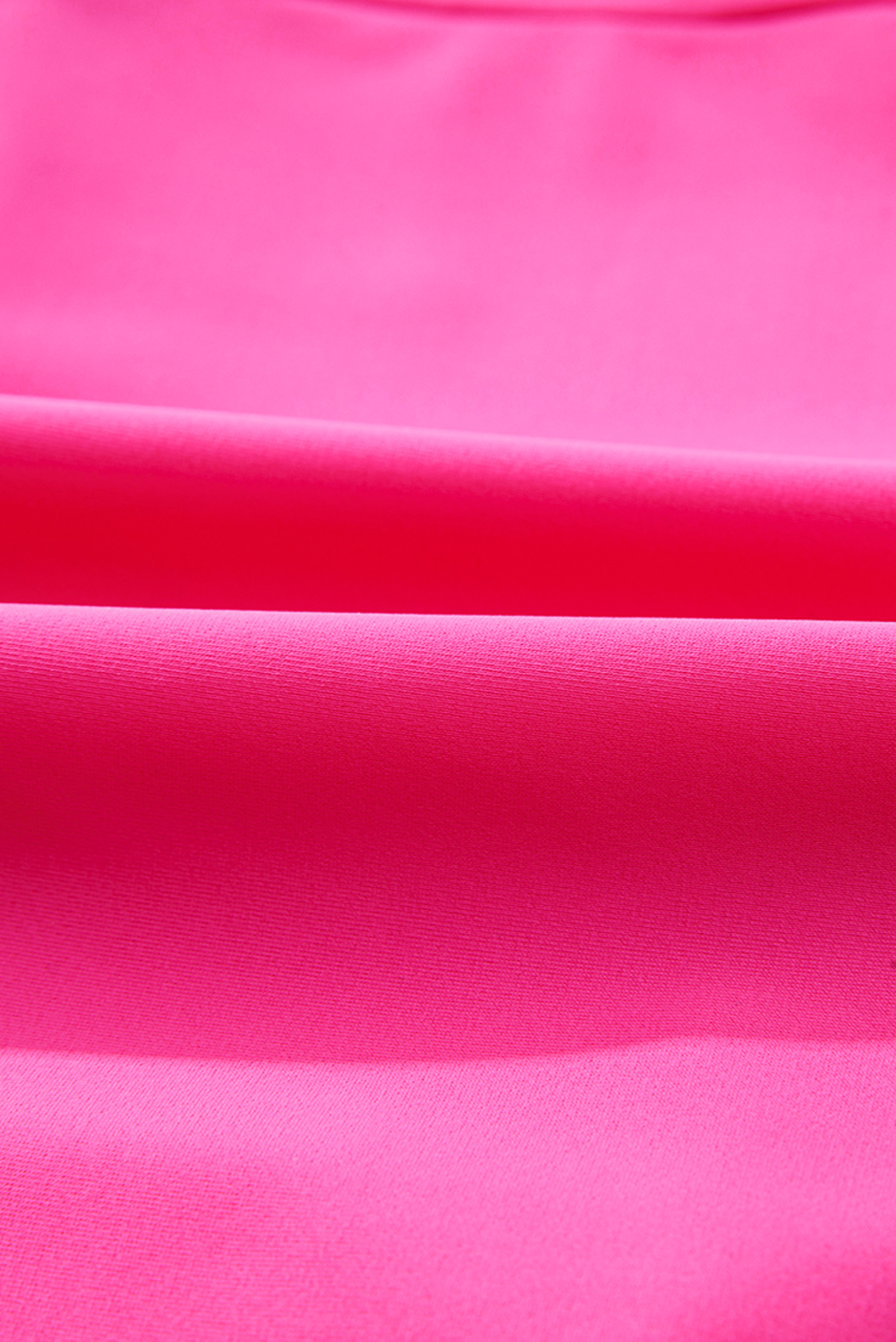 Dearlovers Rose Red Square Neck Knotted Shoulder Open Back One Piece Swimsuit