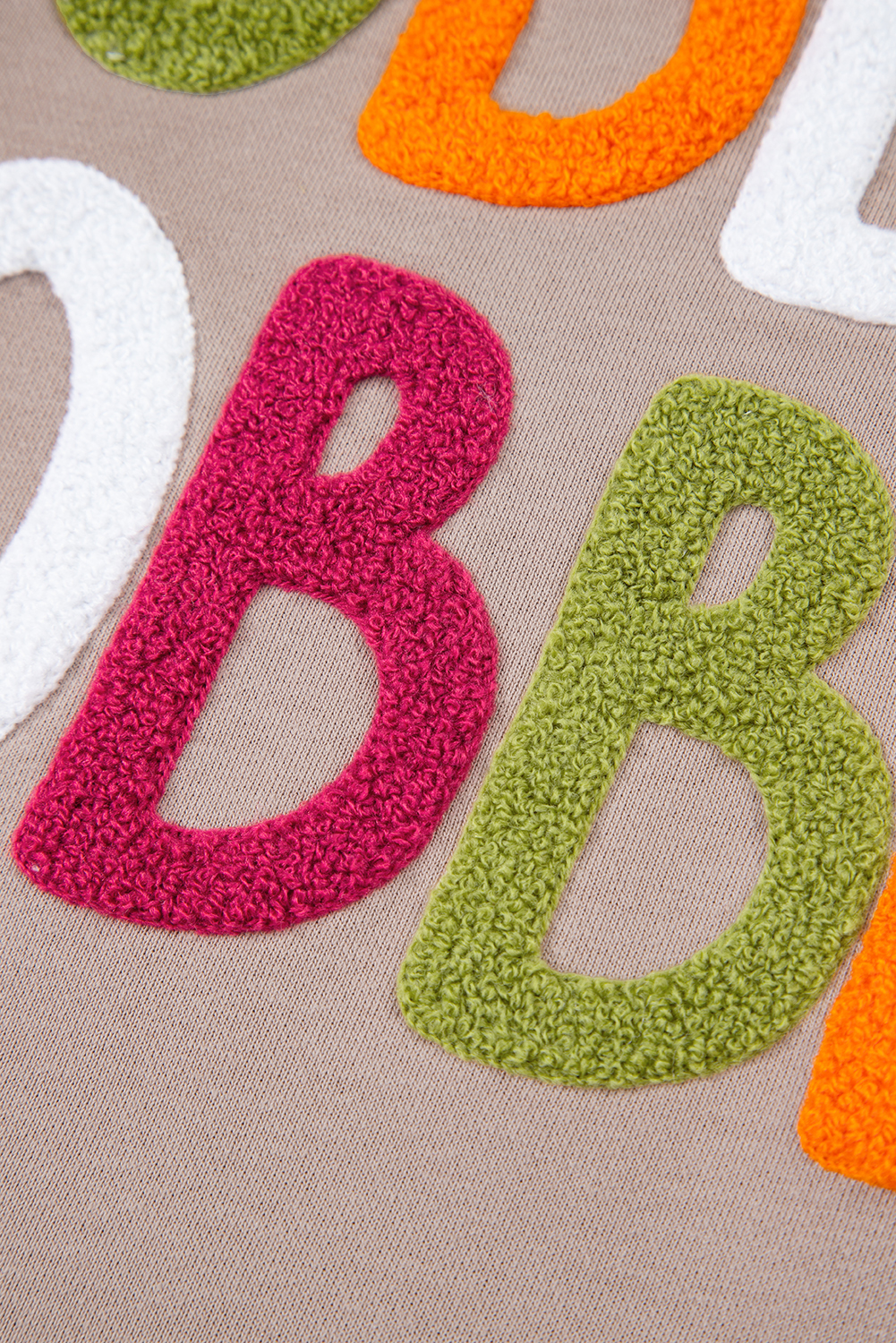 Dark Khaki GOBBLE Letter Graphic Thanksgiving Shift Sweatshirt