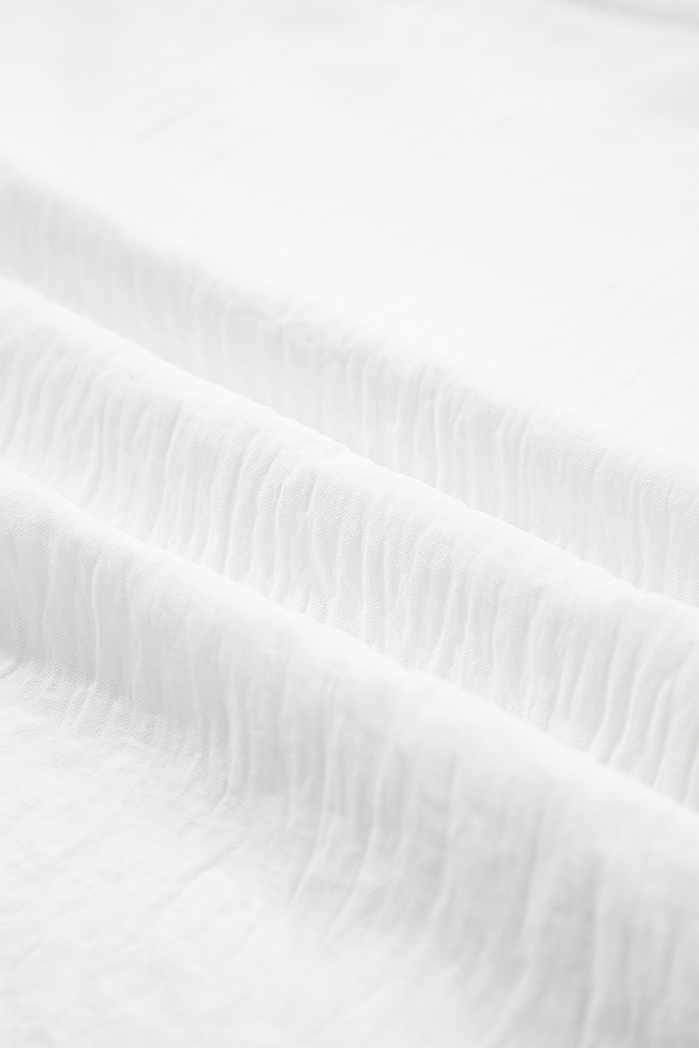 Black Flounce Sleeve Pleated Textured Blouse