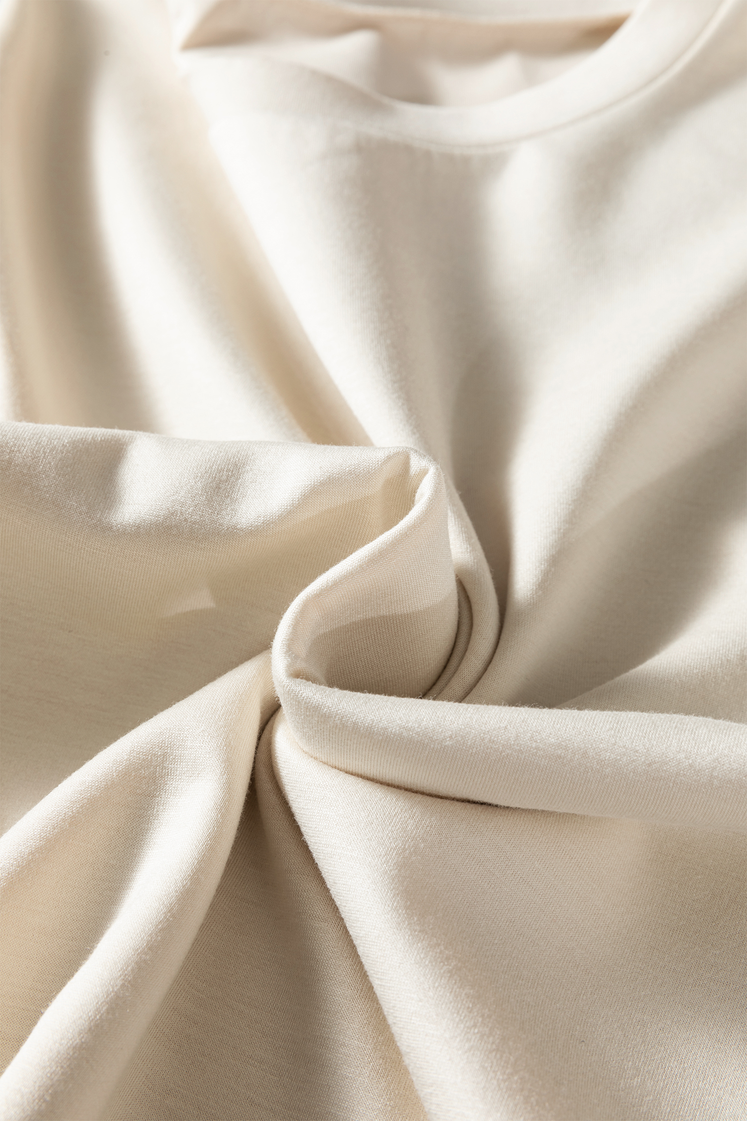 Jet Stream Contrast Striped Trim Crewneck T Shirt Loose Straight Pants Set