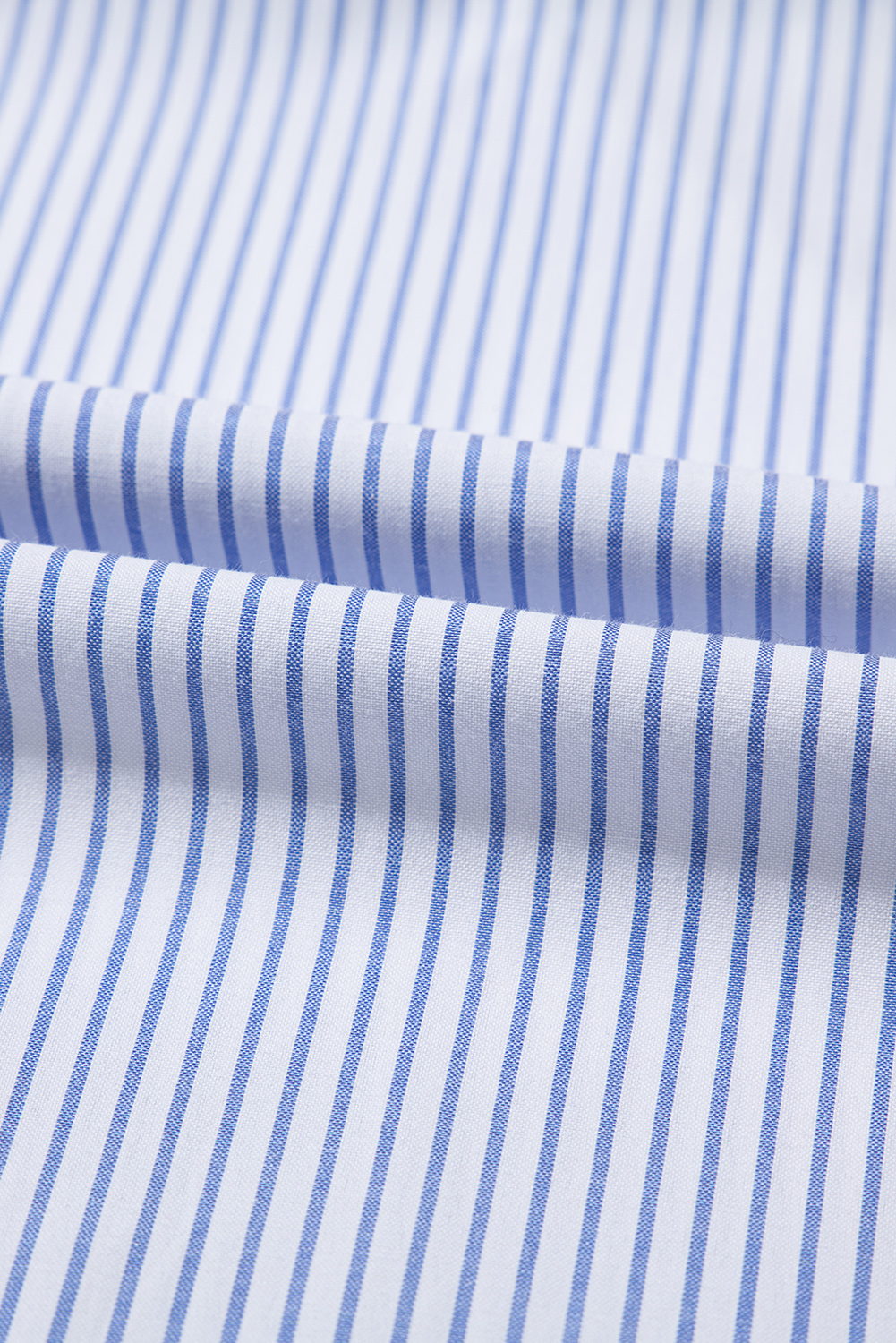 Gray Stripe Shirred Detail V Neck Puff Half Sleeve V Neck Blouse