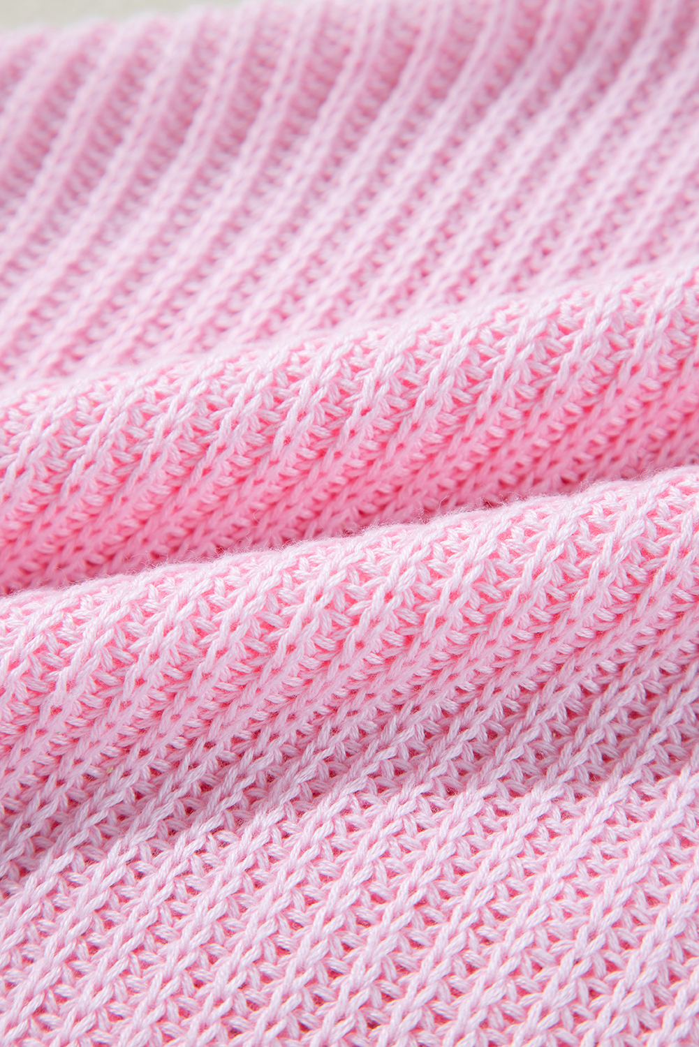 Pink Merry & Bright Pop Up Letter Waffle Knit Sweater