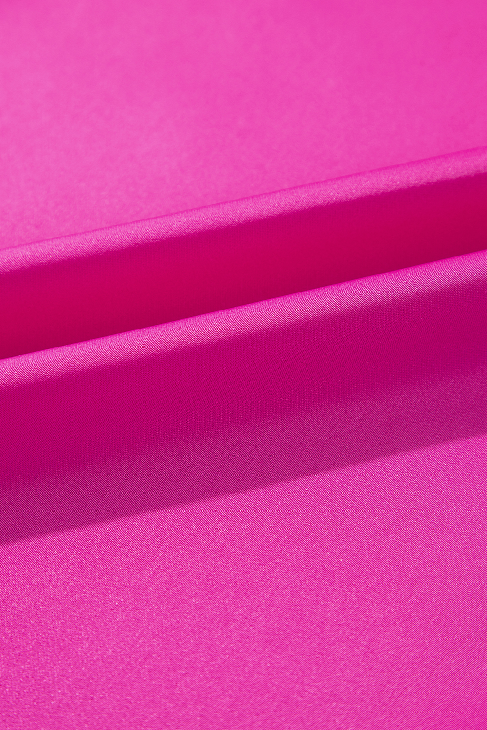 Bright Pink Silky V Neck Dolman Blouse