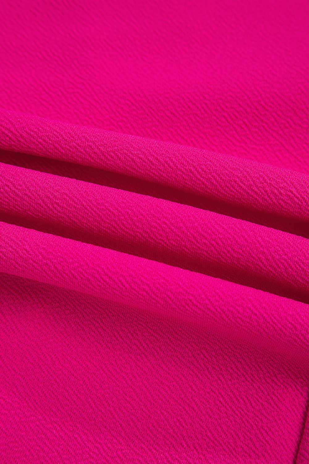 Rose Red Single Button Lapel Collar Vest Blazer