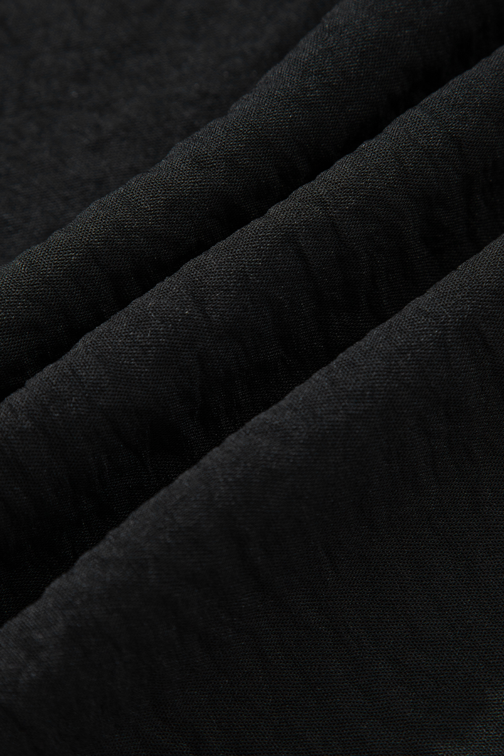 Black Bow Tie Neck 3/4 Sleeve Casual Blouse