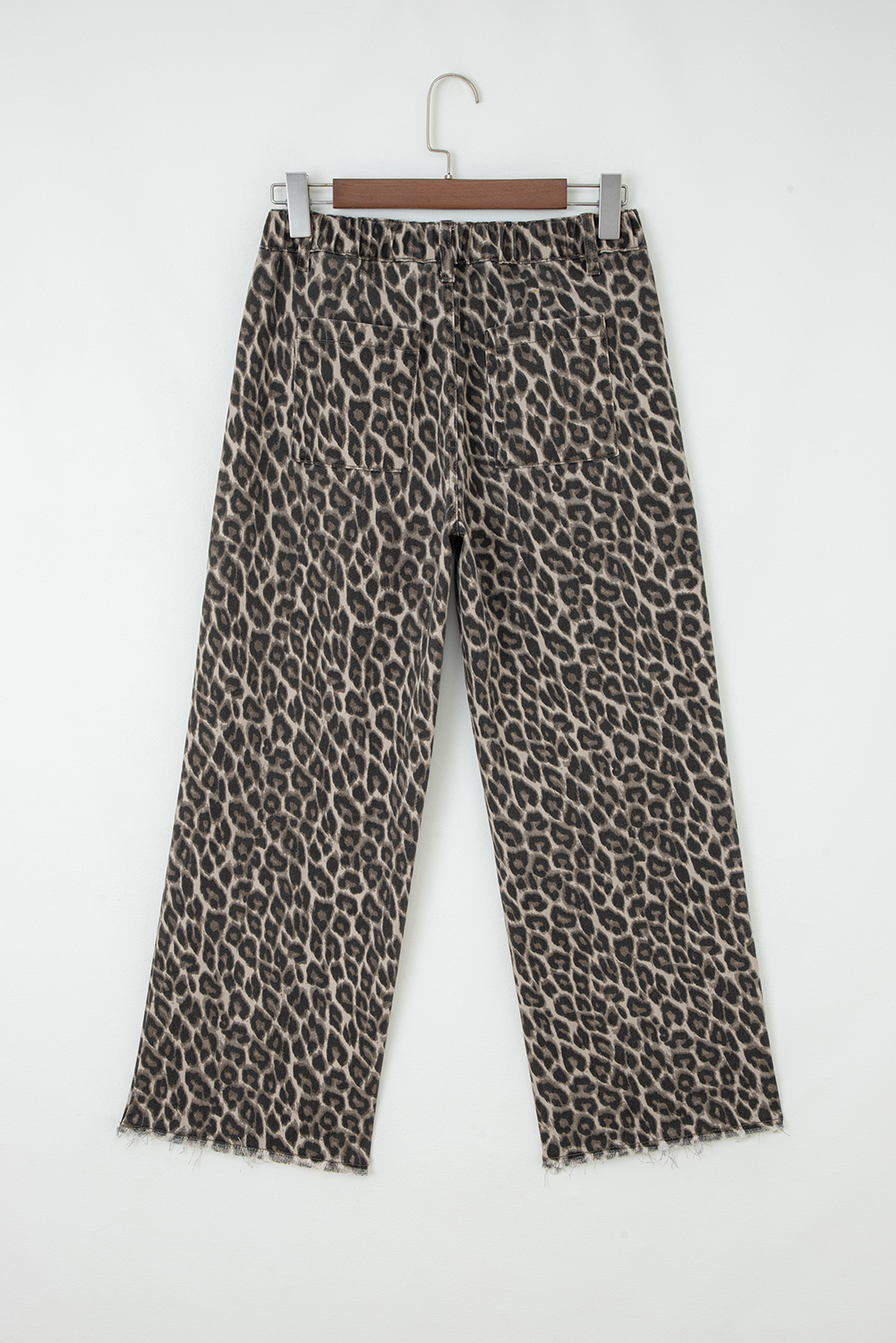 Yellow Leopard Straight Loose Leg Jeans