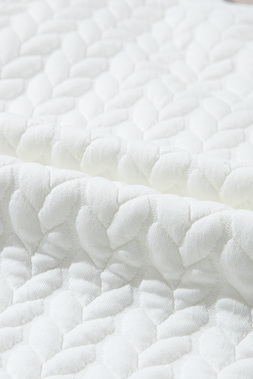 White LOVE Chenille Embroidered Cable Knit Pullover Sweatshirt