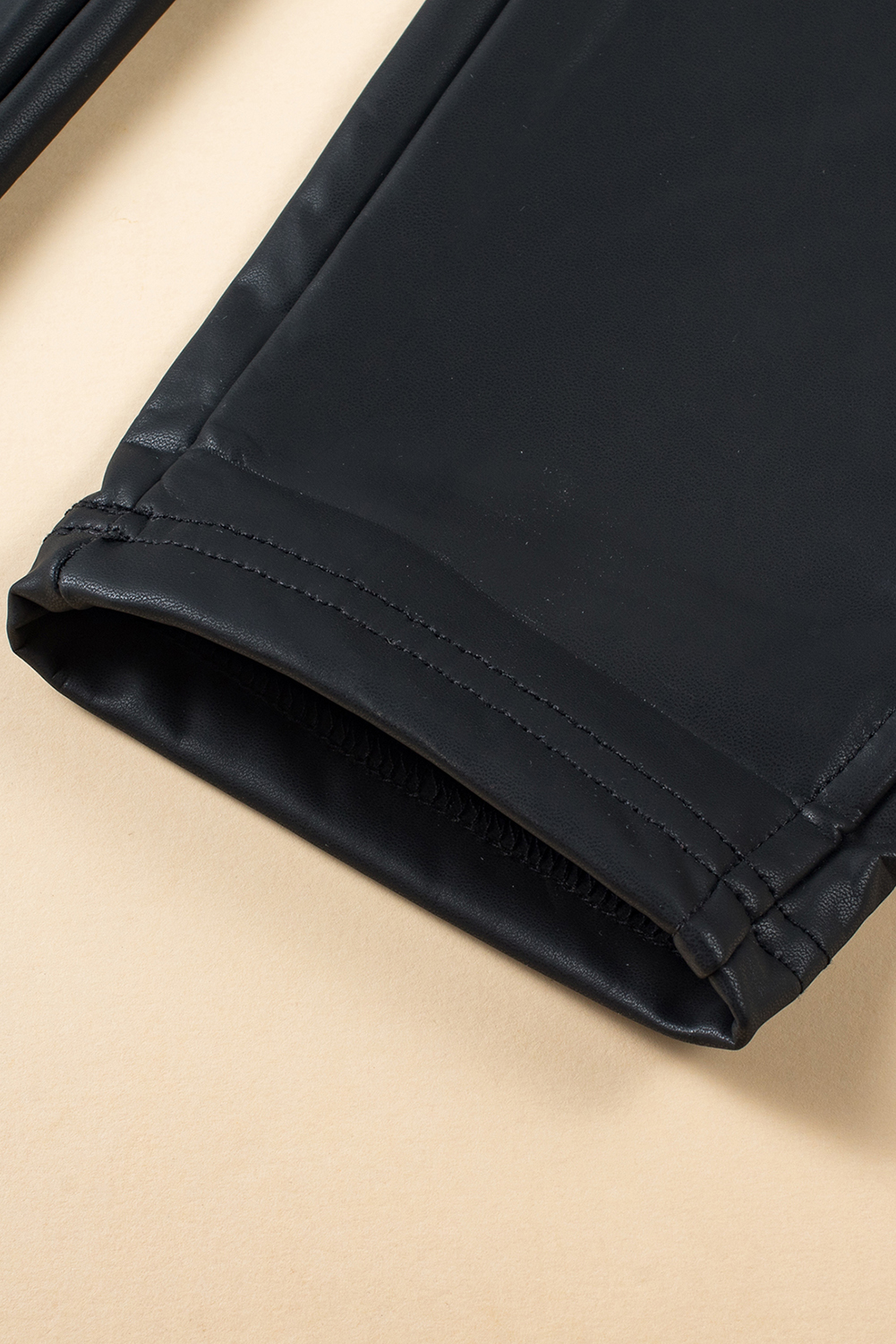 Black Faux Leather Skinny Leggings