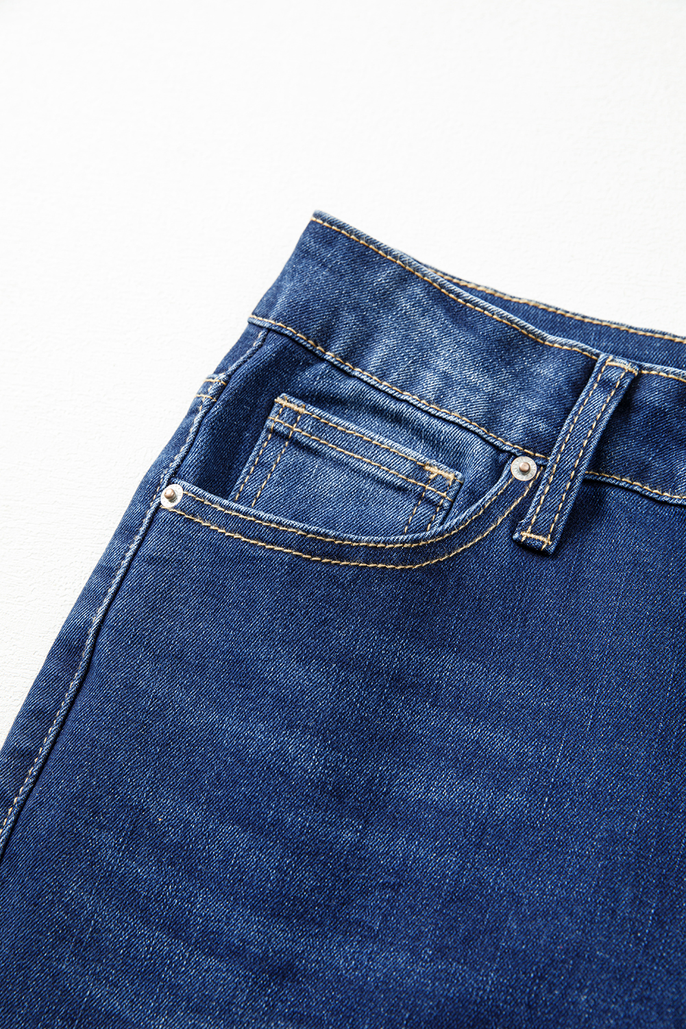 Sail Blue Western Stitch Patched Pocket Bootcut Jeans