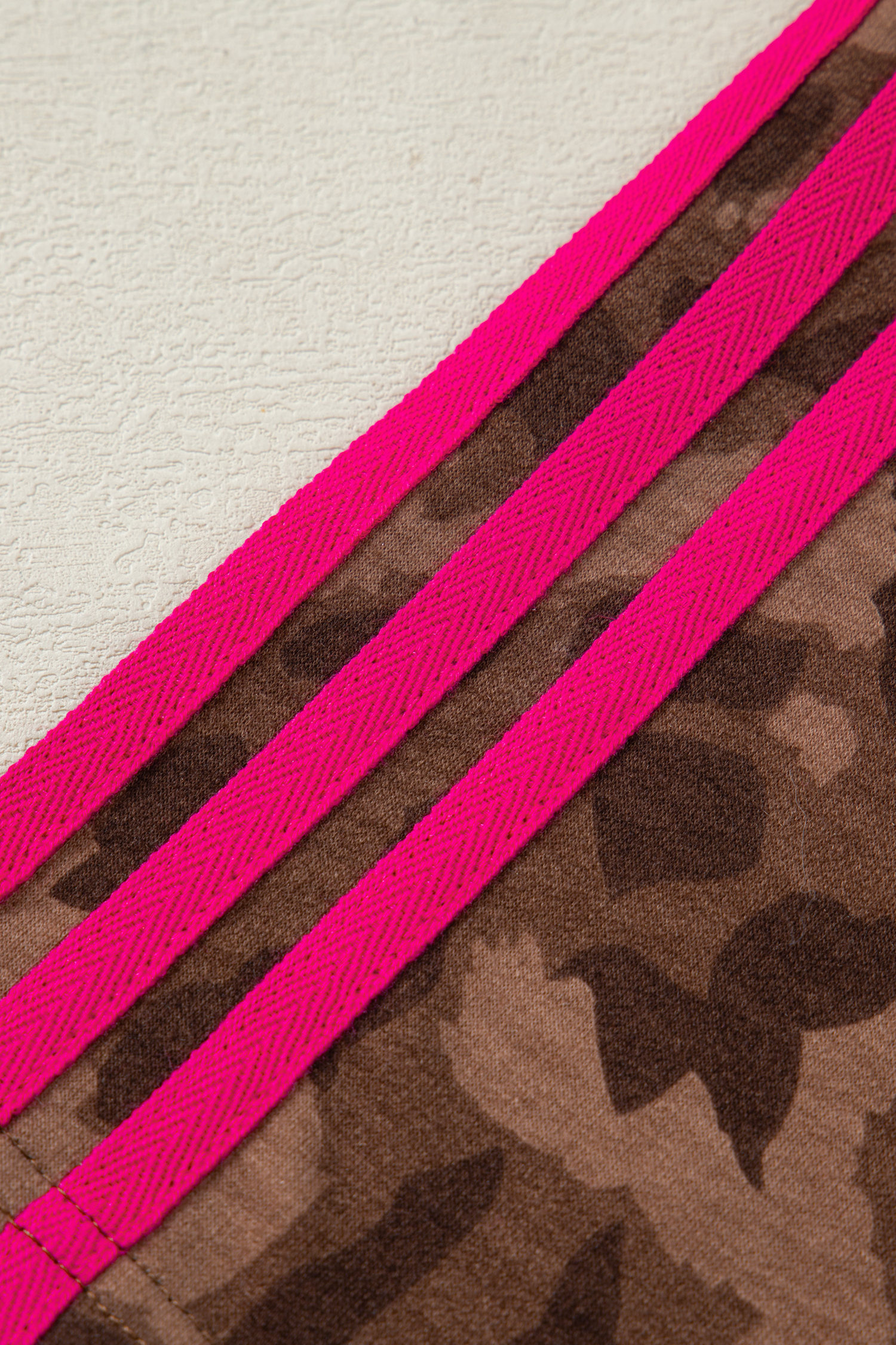 Brown Leopard Loose Tee Drawstring Waist Barrel Pants Set