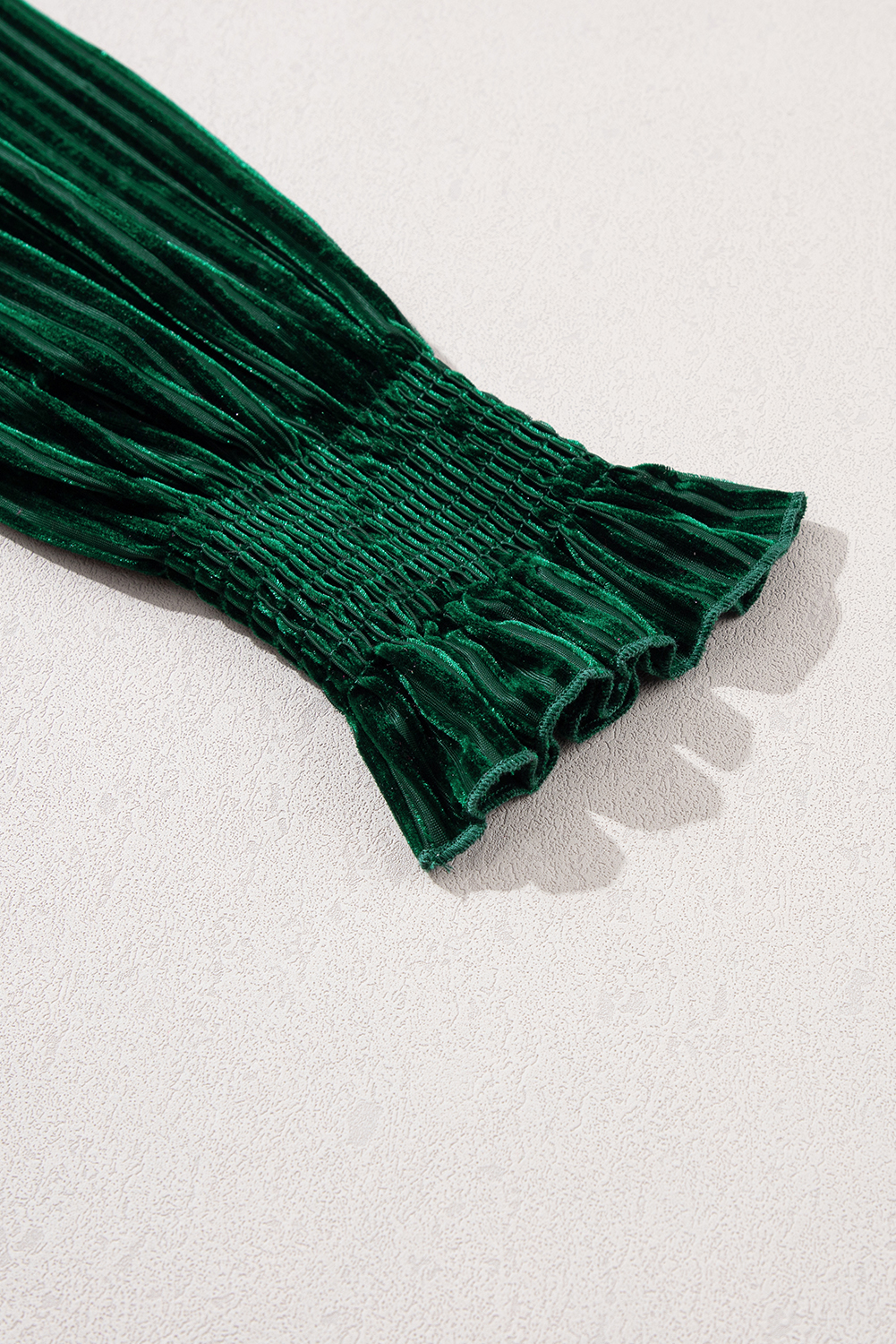 Red Tie Back Square Neck Velvet Babydoll Dress