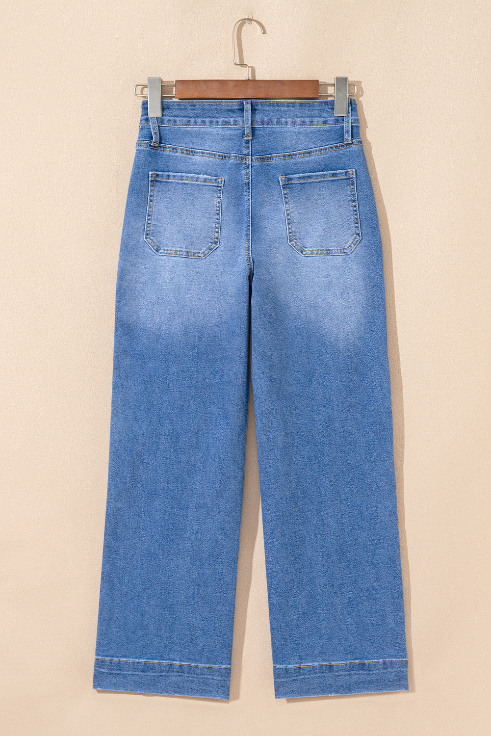 Breen Cropped High Rise Wide Leg Jeans