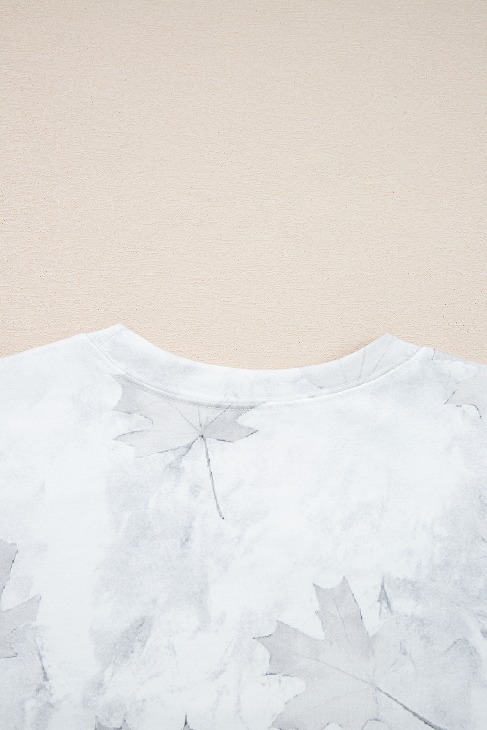 Beige Camo Print Baggy Drawstring Jogger Sweatpants