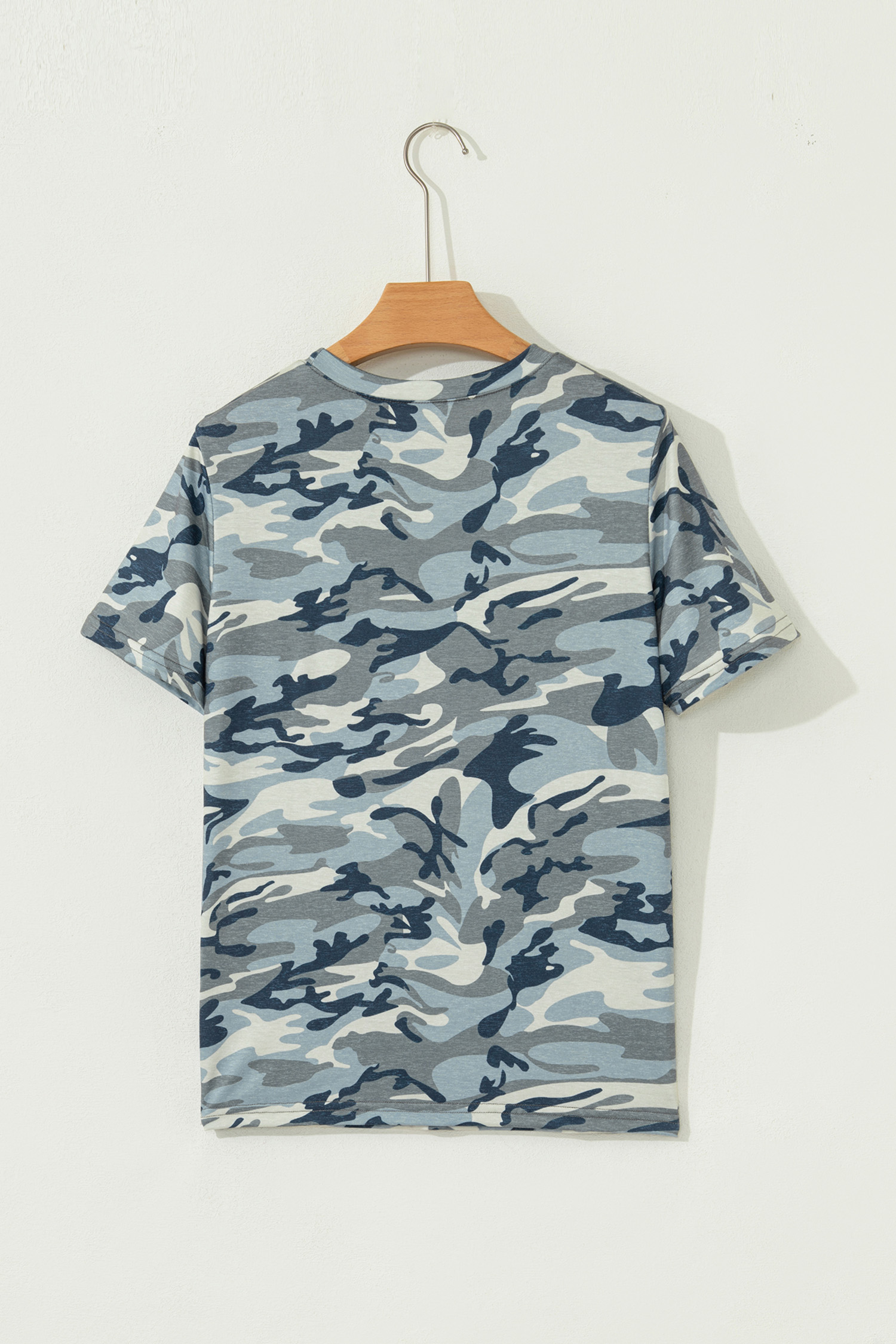 Green Camouflage KENTUCKY Crew Neck Summer Top