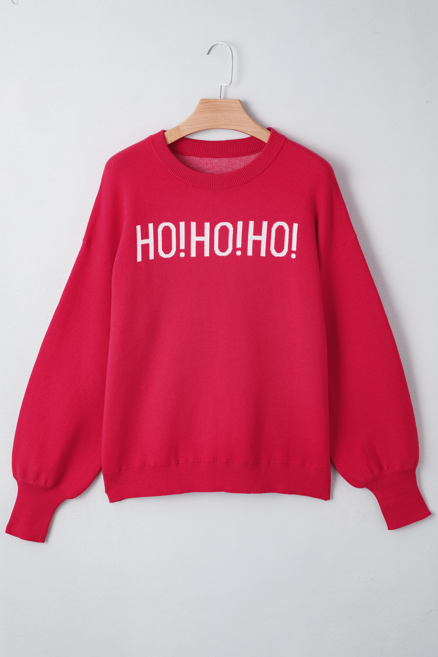 White Chenille Graphic Drop Shoulder Holiday Sweater