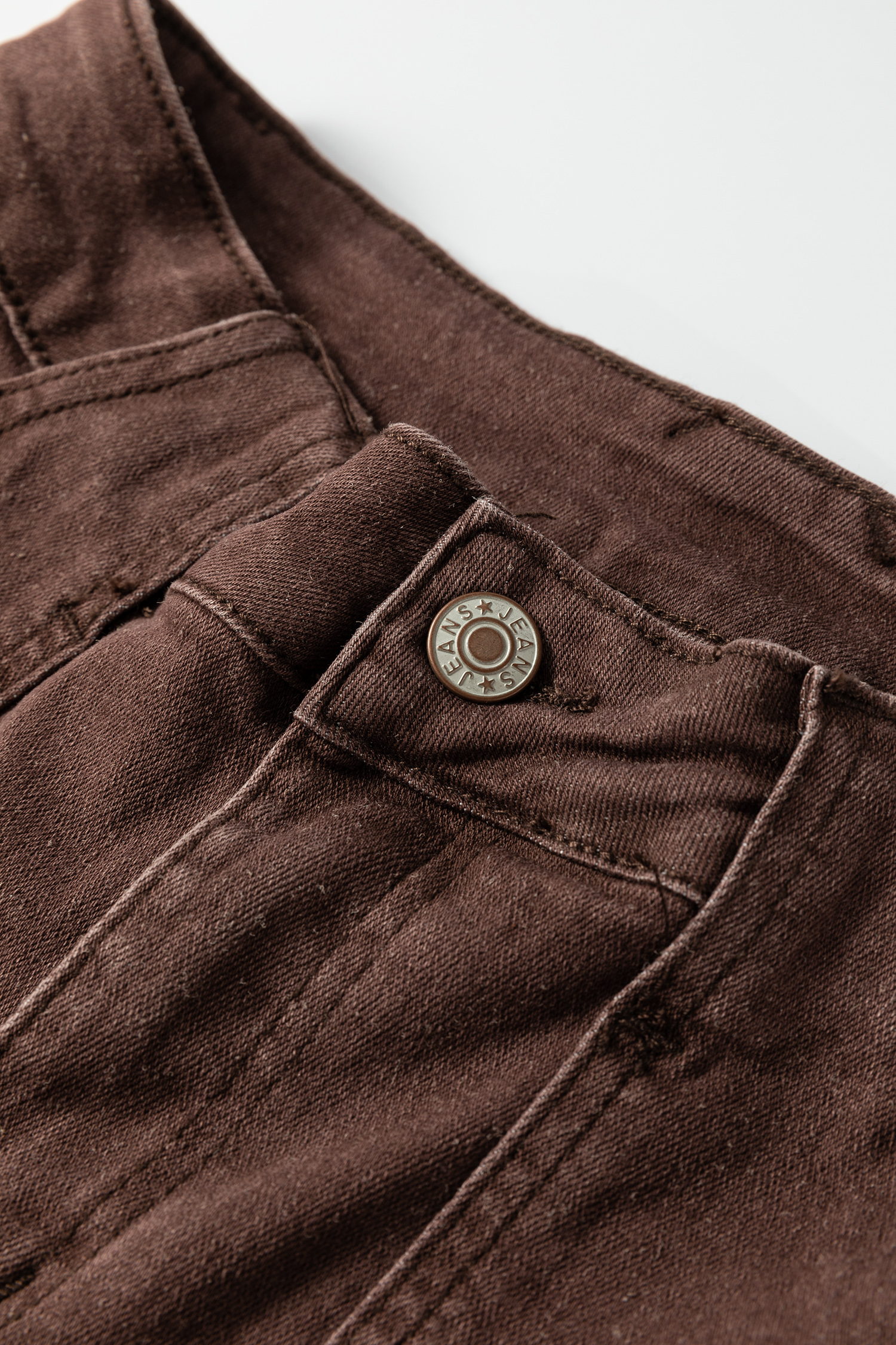 Dusk Blue Retro Washed Patch Pocket Loose Jeans