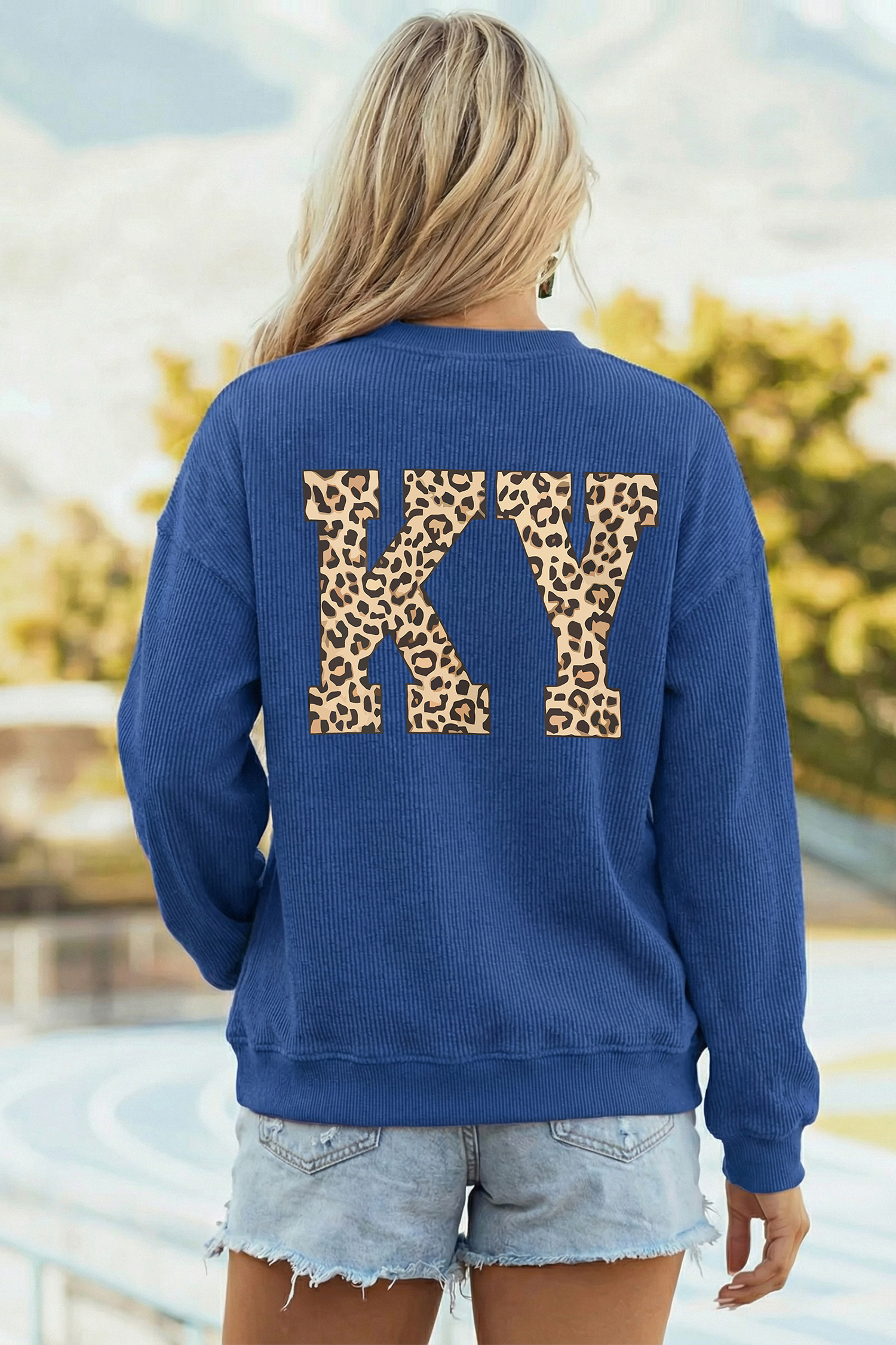 Green Camouflage KENTUCKY Crew Neck Summer Top
