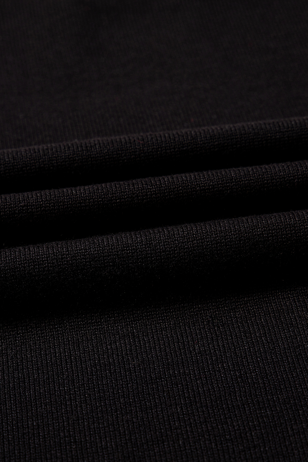 Black white Heart Print Contrast Trim Drop Shoulder Sweater