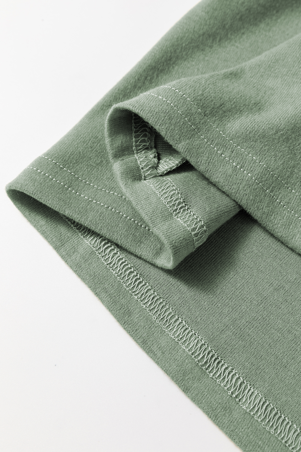 Parchment Seam Detail Lace Contrast Cuffs Raglan Sleeve Top