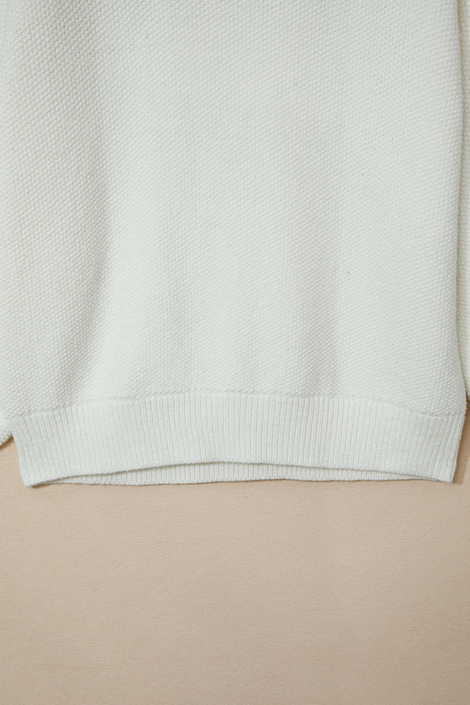 White Chenille Graphic Drop Shoulder Holiday Sweater