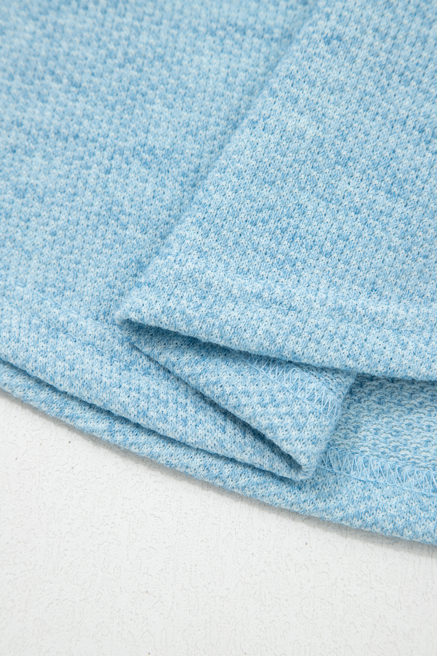 Moonlight Jade Textured Raglan Sleeve Knit Loose Top