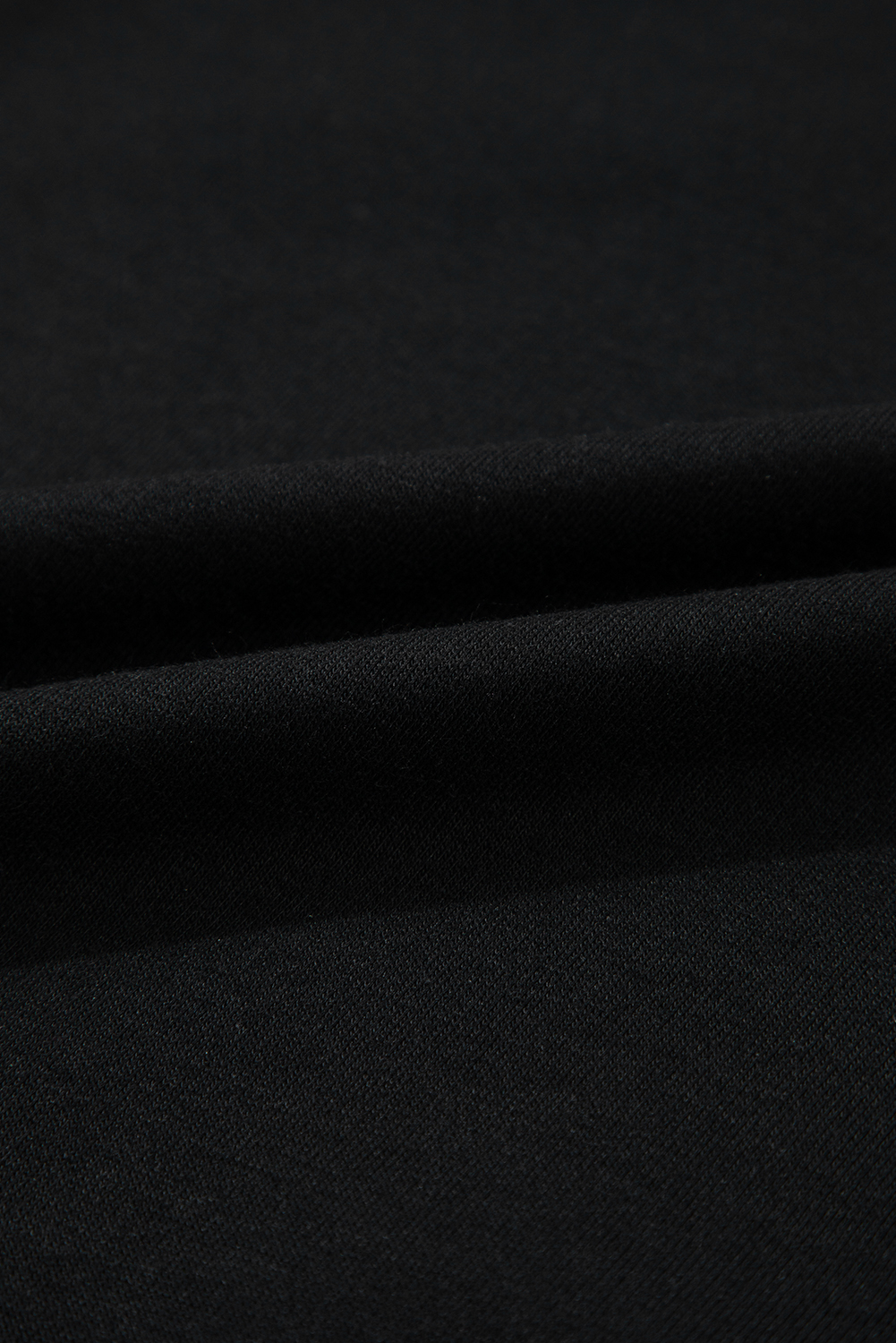 Black Contrast Stitches Detail Puffy Half Sleeve Blouse