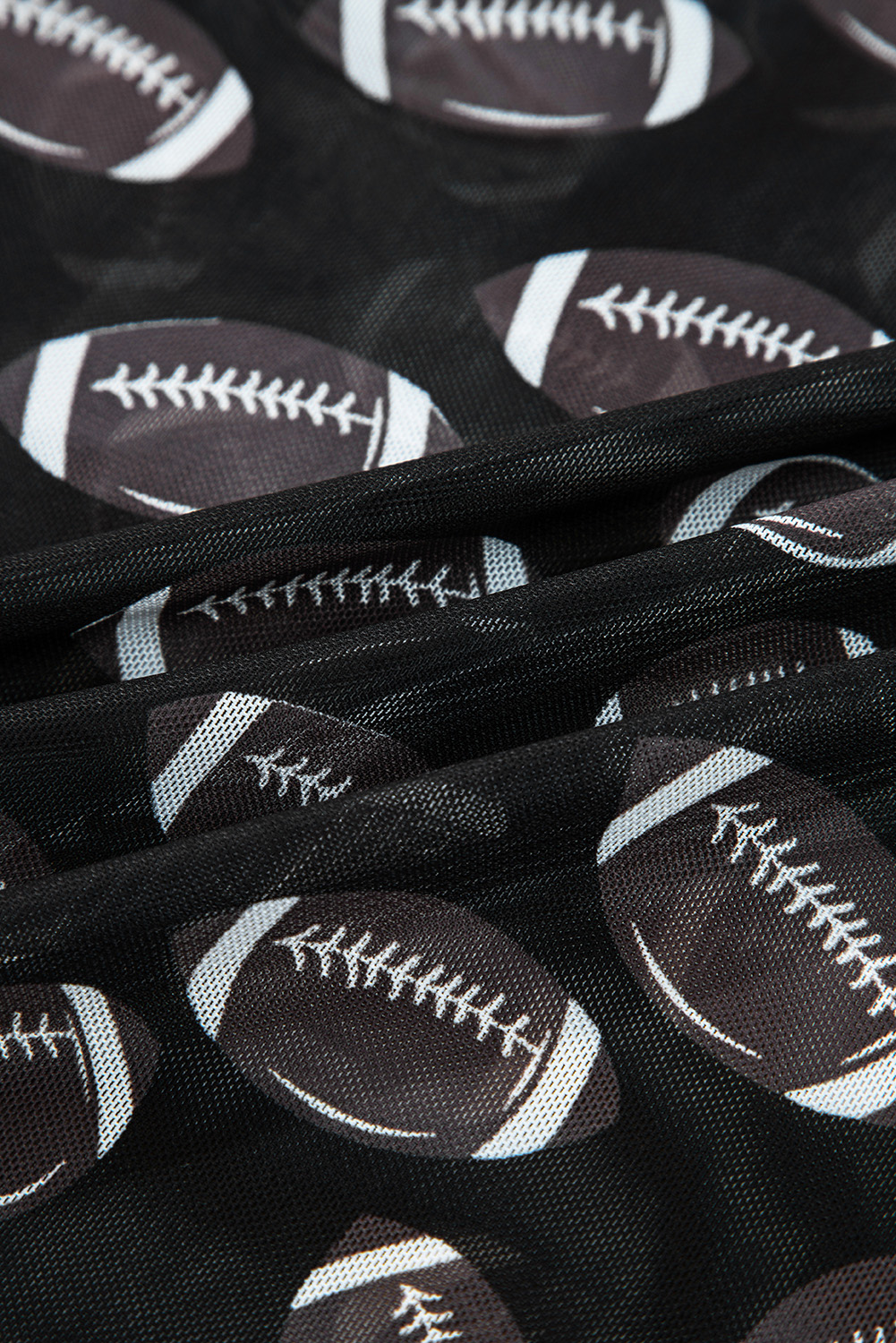 Black Christmas Fashion Print Slim Fit Long Sleeve Top