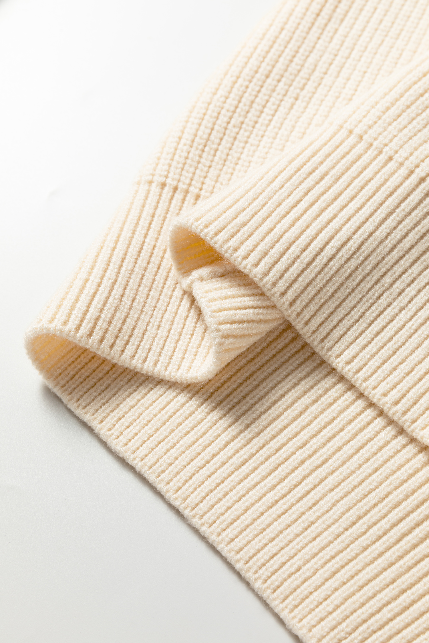 Black Ribbed Knit Ribbon Knot Backless Drop Shoulder Sweater