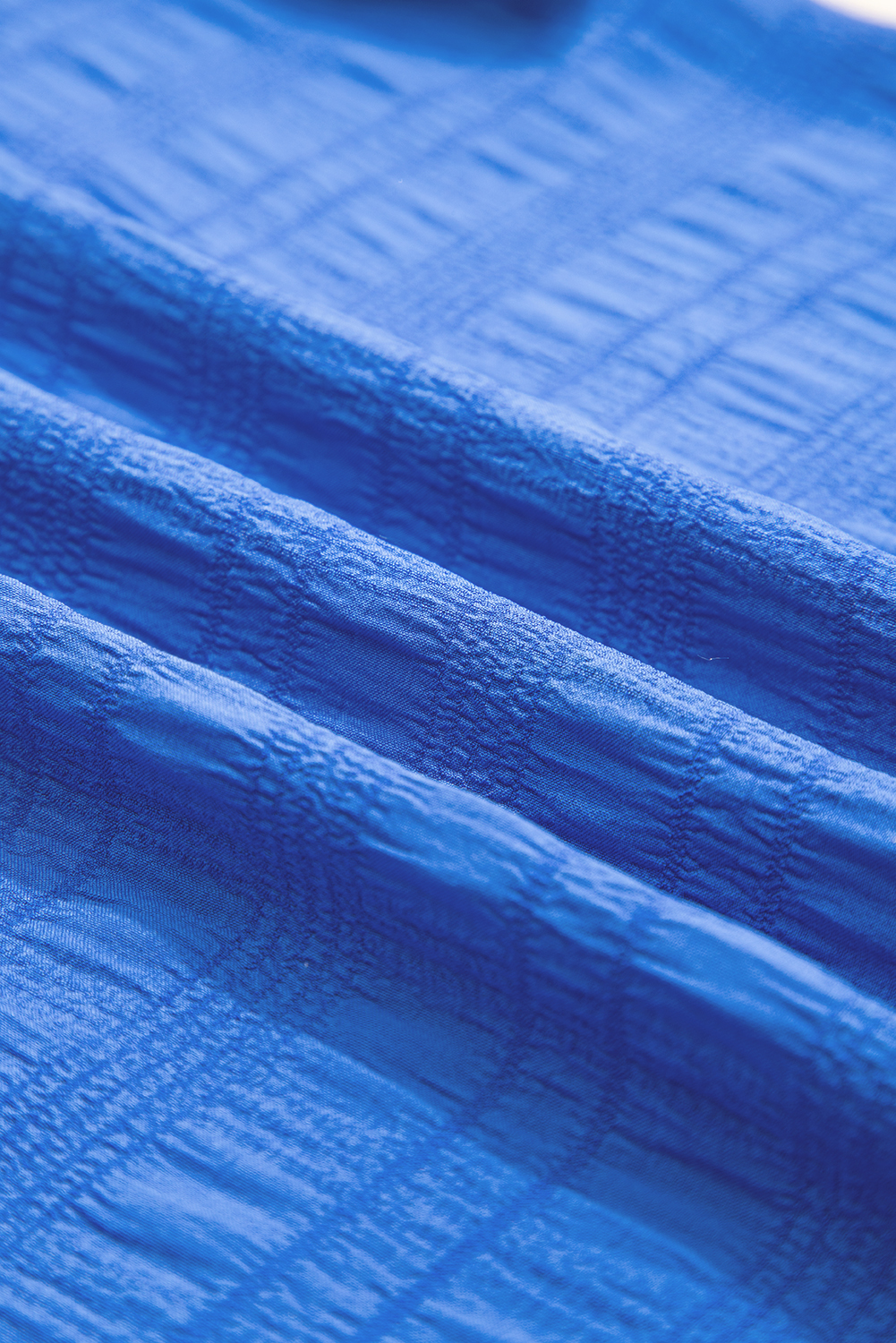 Dark Green Textured Ruffled Sleeve Round Neck Top