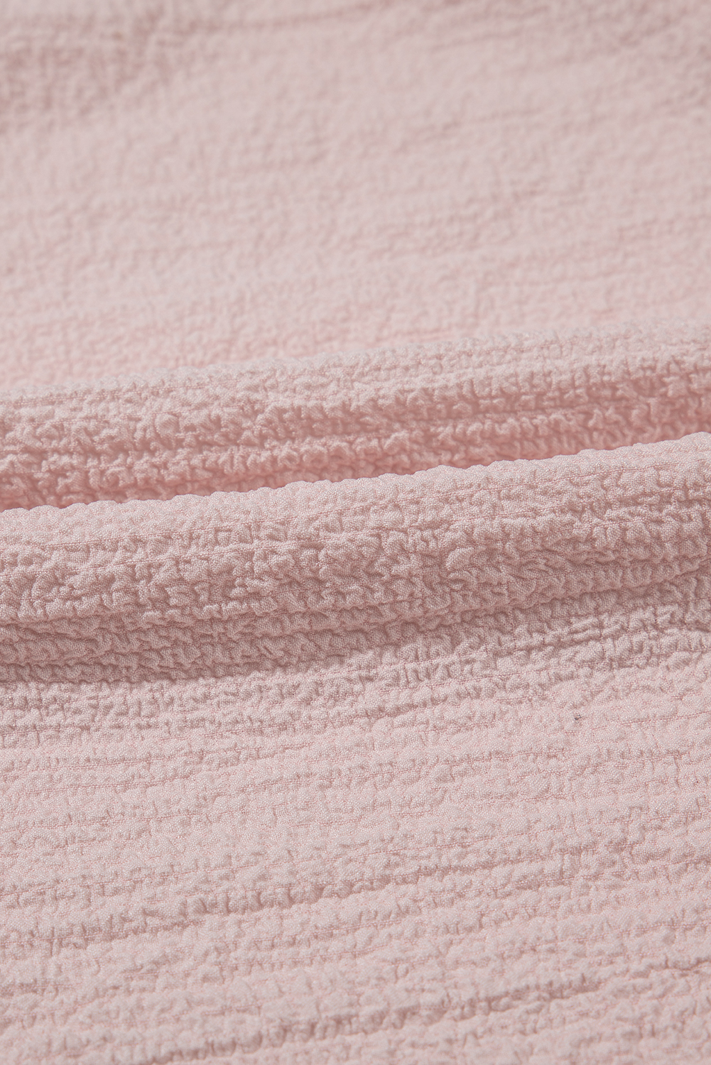 Beau Blue Textured Bow Knot Frilled Butterfly Sleeve Blouse