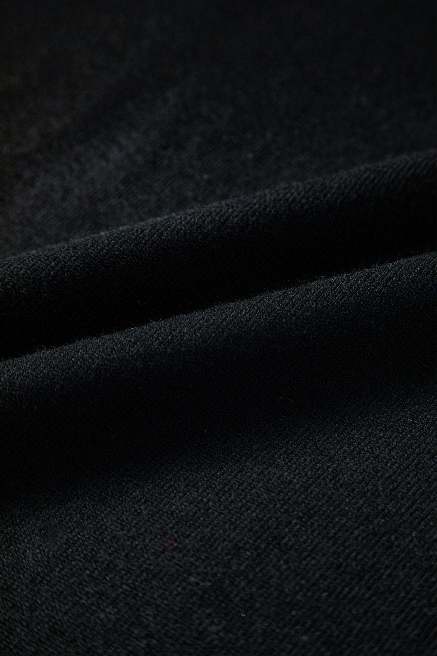 Black Asymmetric Neck Batwing Sleeve Shift Mini Sweater Dress