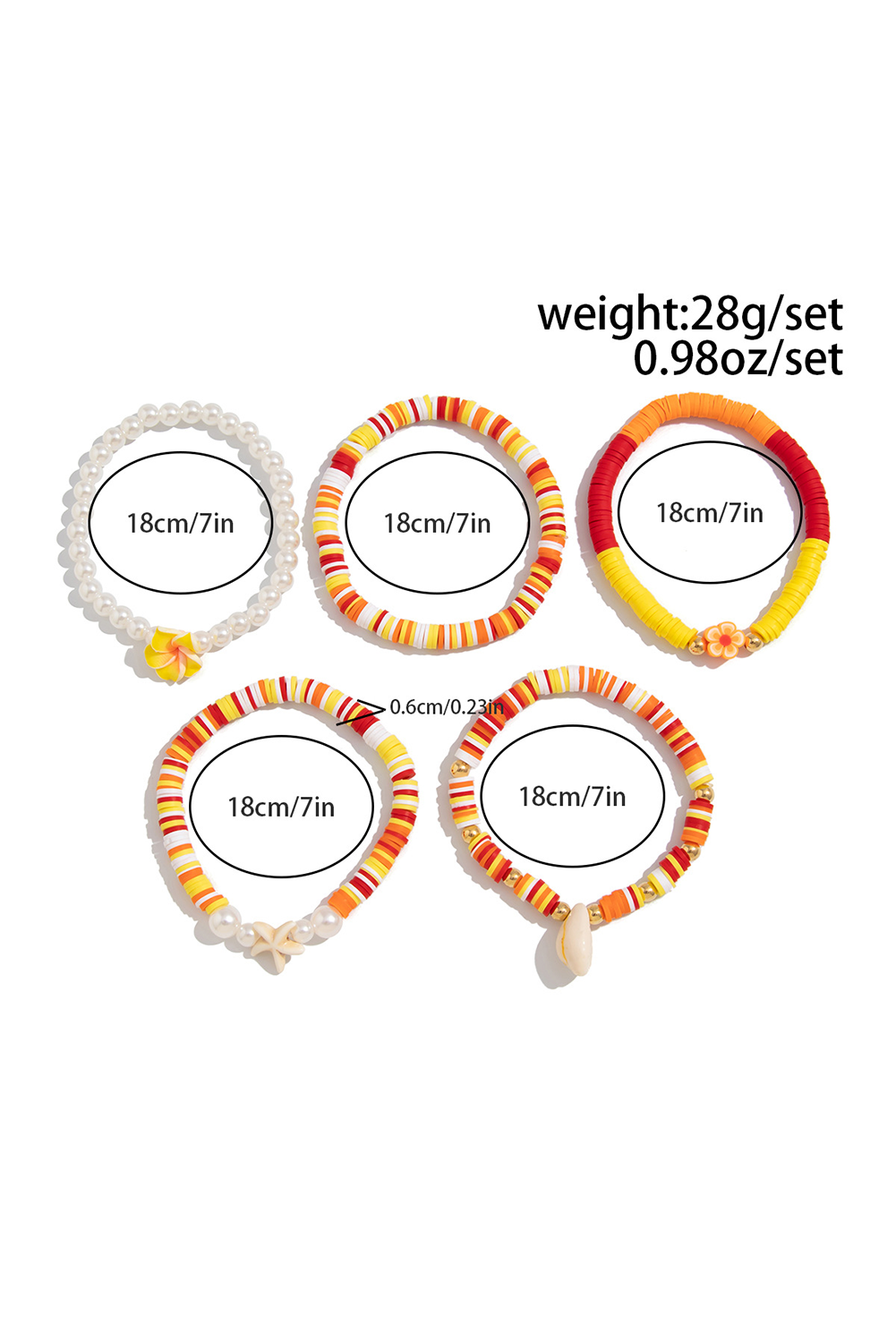 Yellow Starfish Shell Flower Pearl Beaded Multi Layer Bracelet