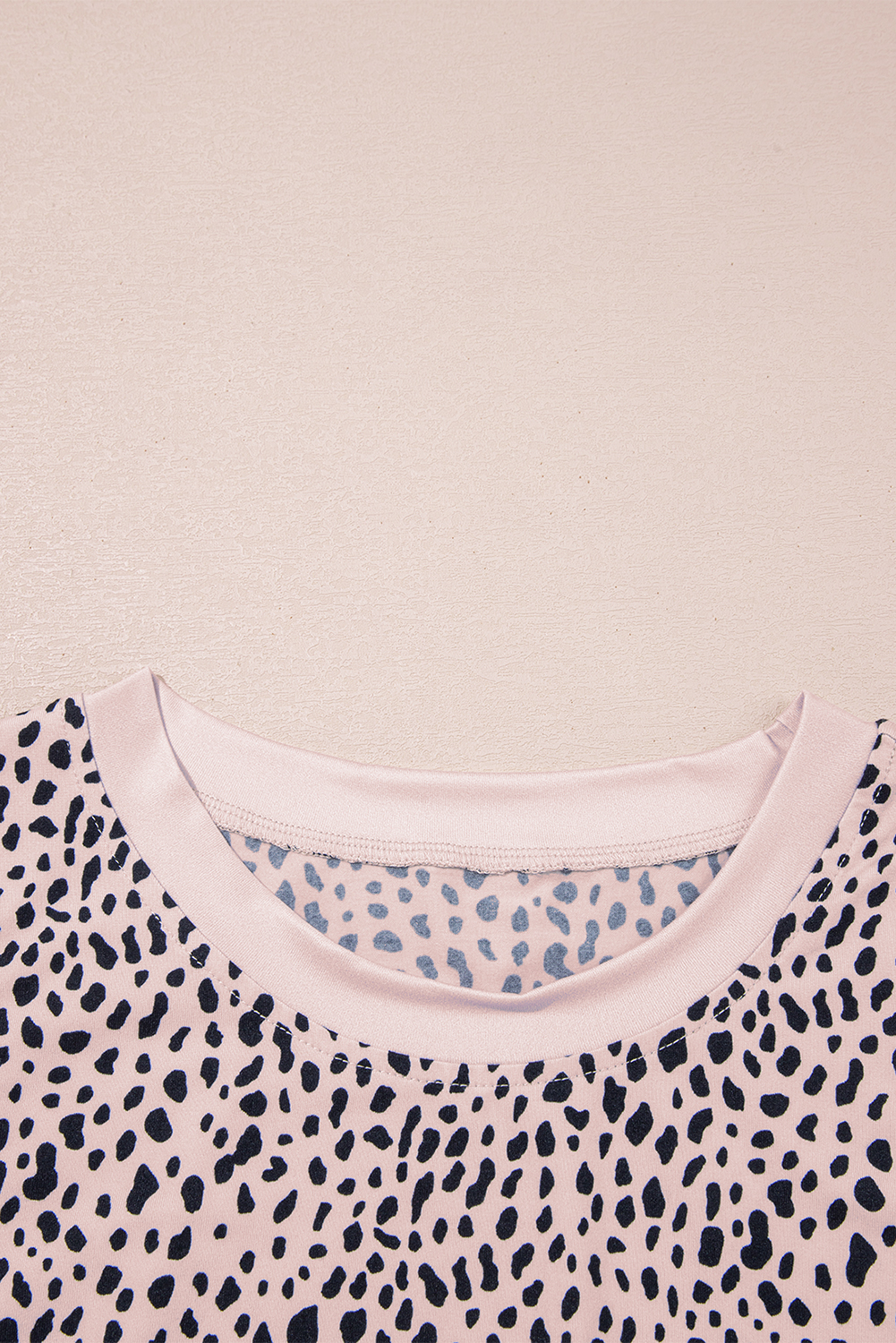 Apricot Leopard Round Neck Tank Top