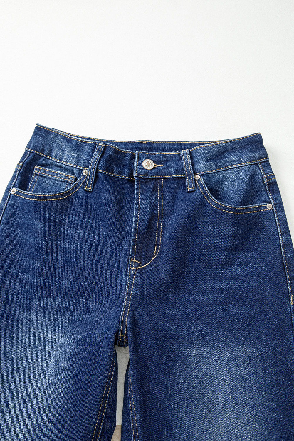 Sail Blue Western Stitch Patched Pocket Bootcut Jeans