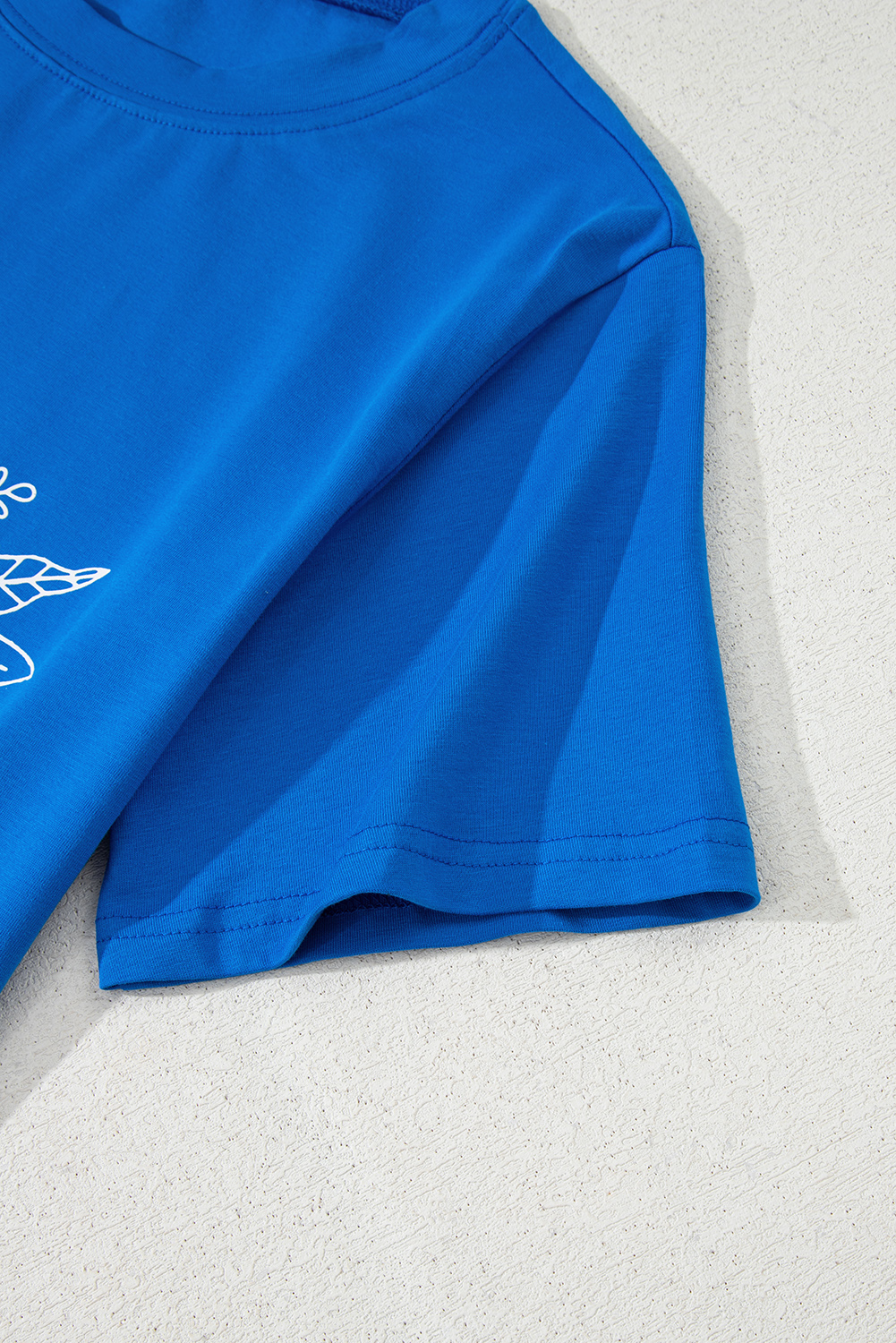 Blue Sunflower Boots Graphic Western Fashion T Shirt