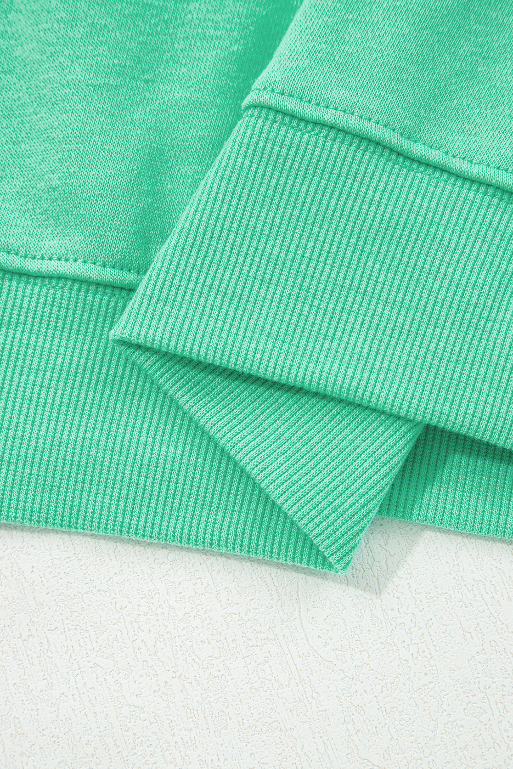 Aruba Blue Cute Halloween Ghost Embroidered Casual Sweatshirt