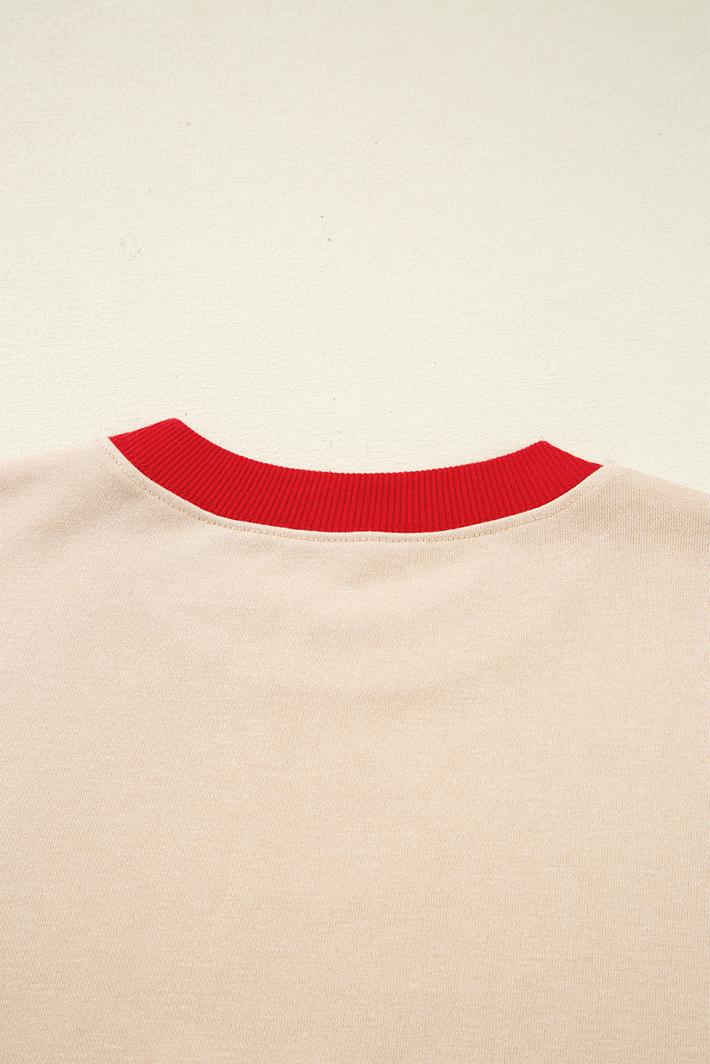 Black GAME DAY Letter Graphic Varsity Striped Detail Baggy Sweatshirt