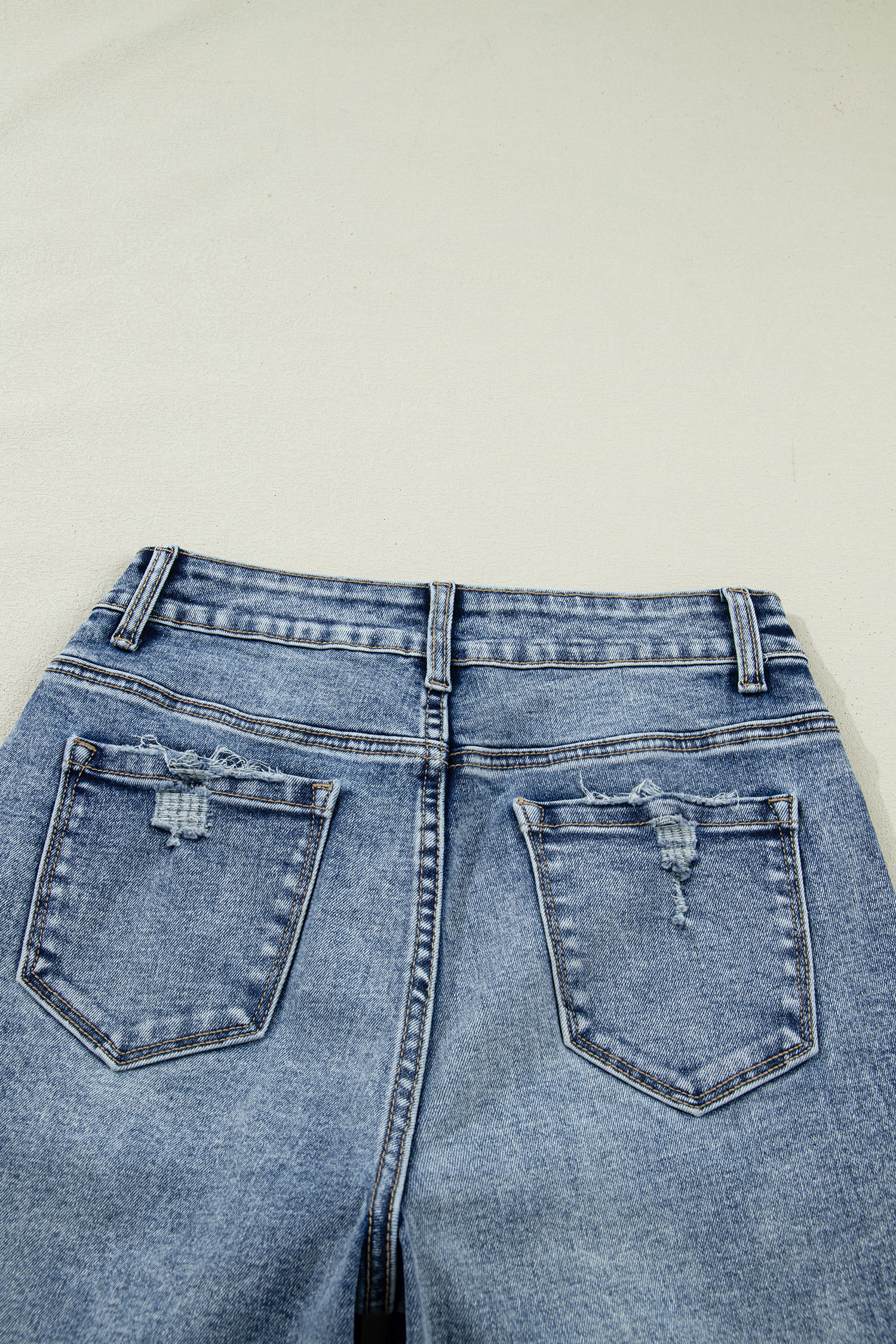 Ashleigh Blue Cuffed Straight Loose Jeans