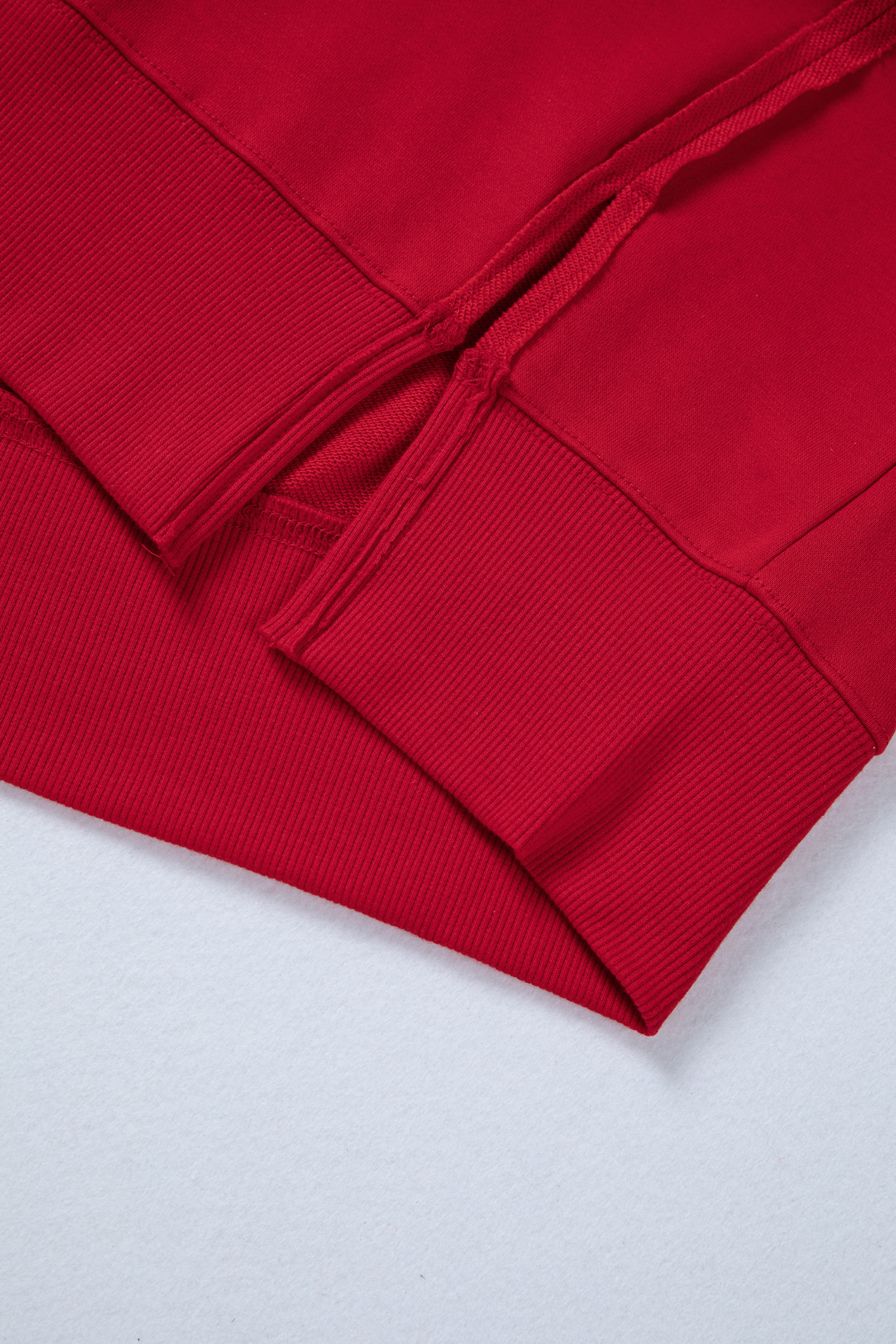 Racing Red Holly Jolly Embroidered Graphic Baggy Sweatshirt