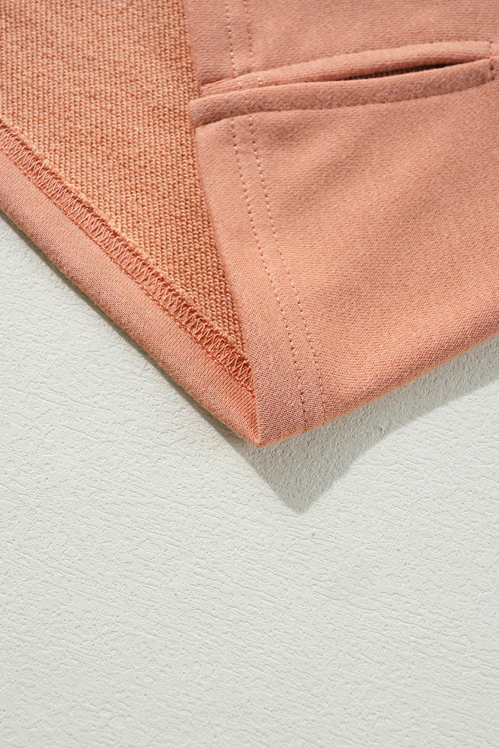 Beige Flower Patch Graphic Exposed Seam Wide Sleeve Top