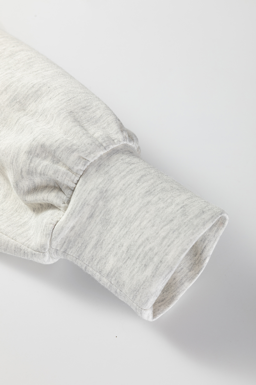 Light Grey Drawstring Waist Tunic Solid Sweatshirt