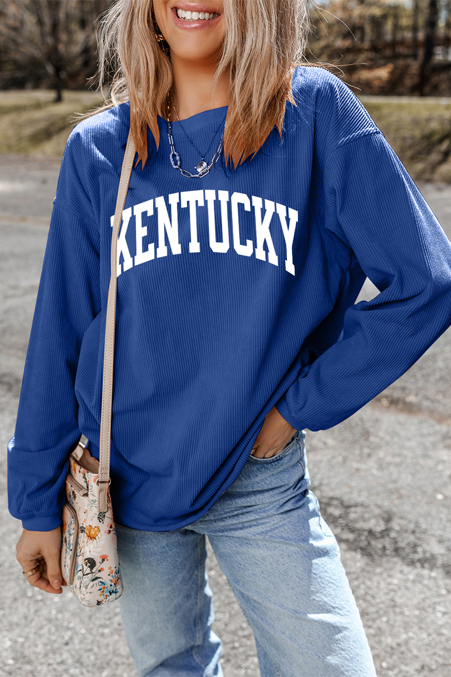 Green Camouflage KENTUCKY Crew Neck Summer Top