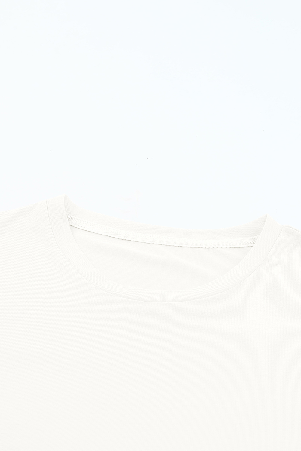 Khaki Casual Plain Crew Neck Tee