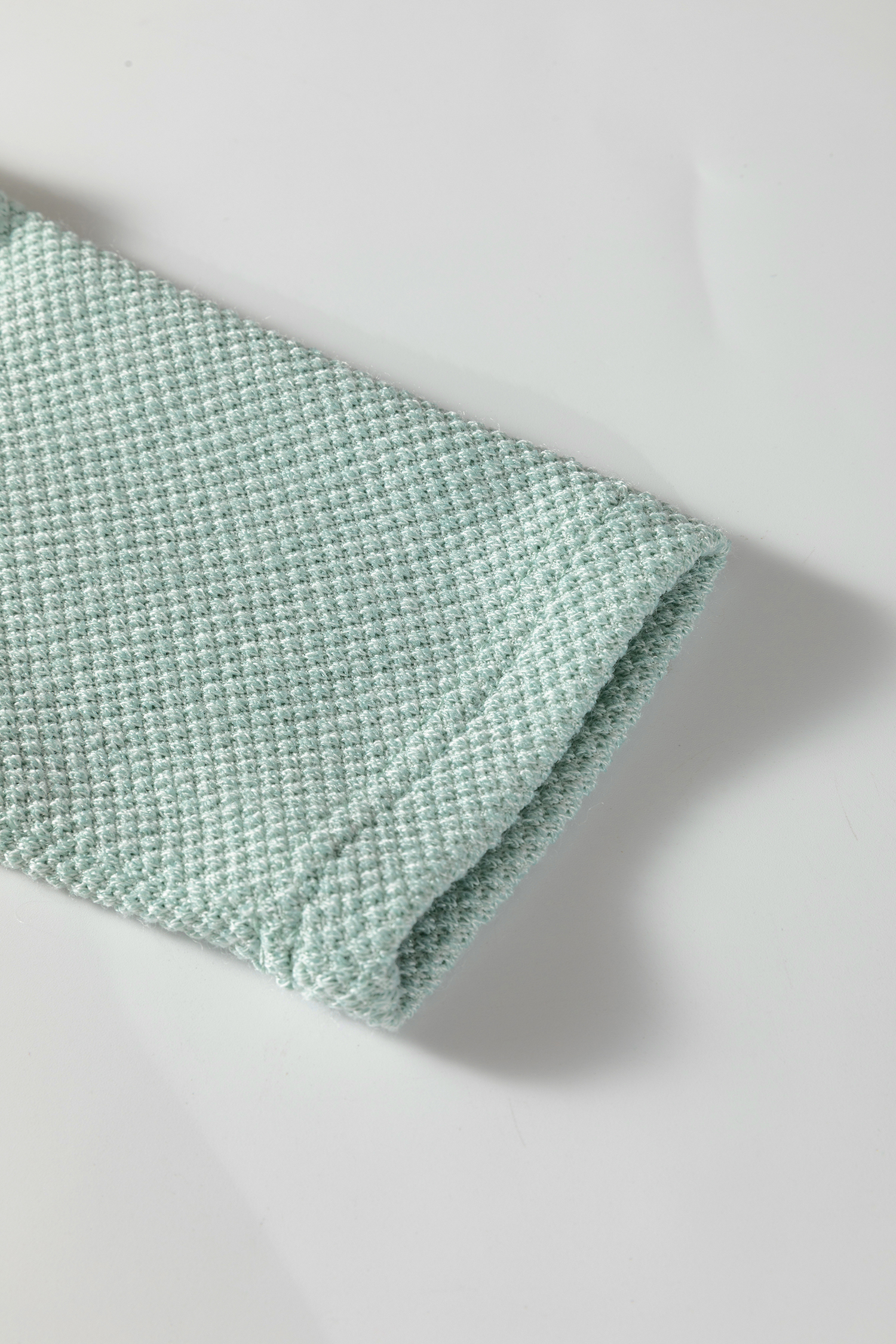 Moonlight Jade Textured Raglan Sleeve Knit Loose Top