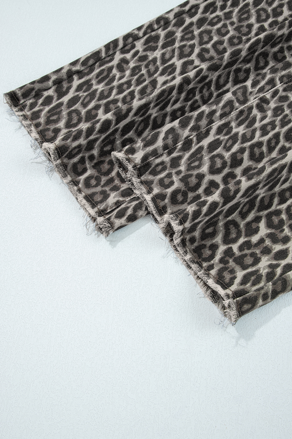 Yellow Leopard Straight Loose Leg Jeans