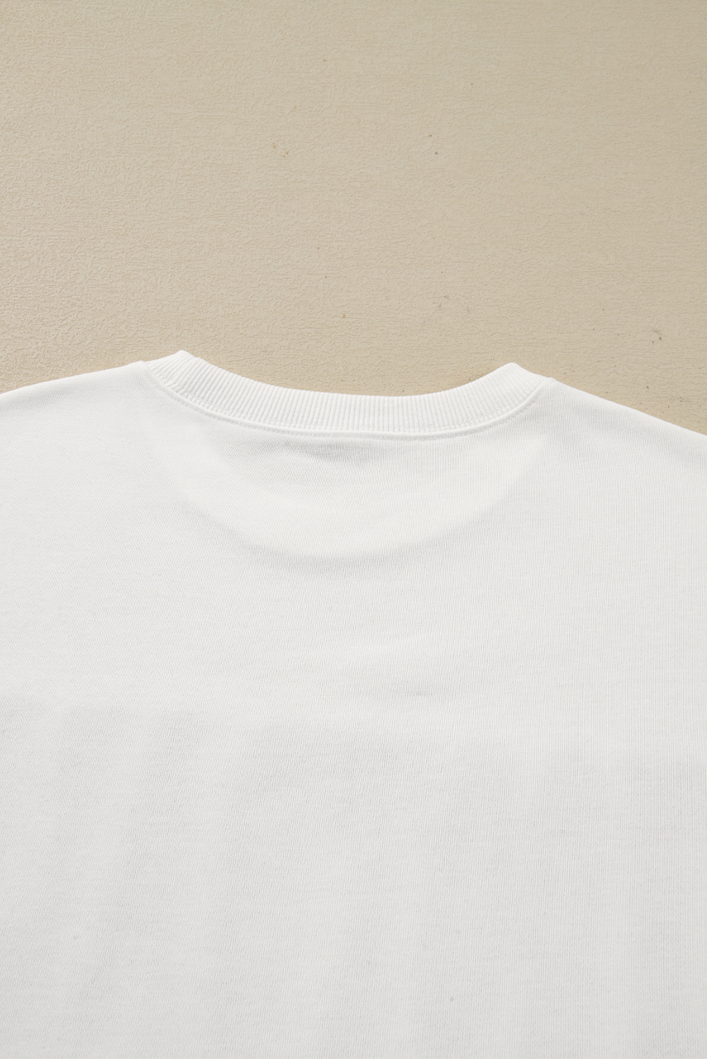 White FOOTBALL 3D Letter Graphic Crew Neck Sweatshirt