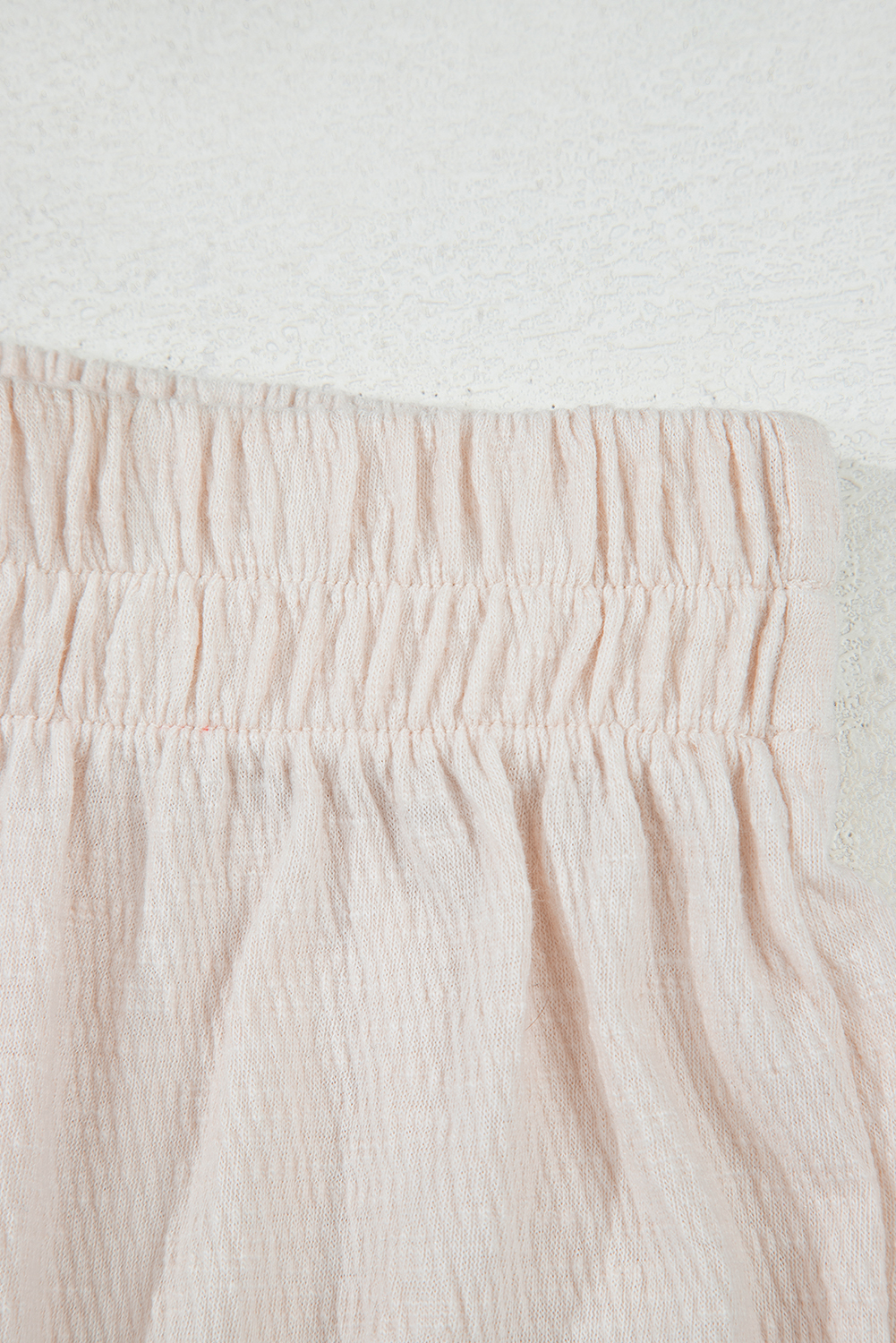 Apricot Buttoned V Neck Tank Top and Wide Leg Pants Casual Outfit