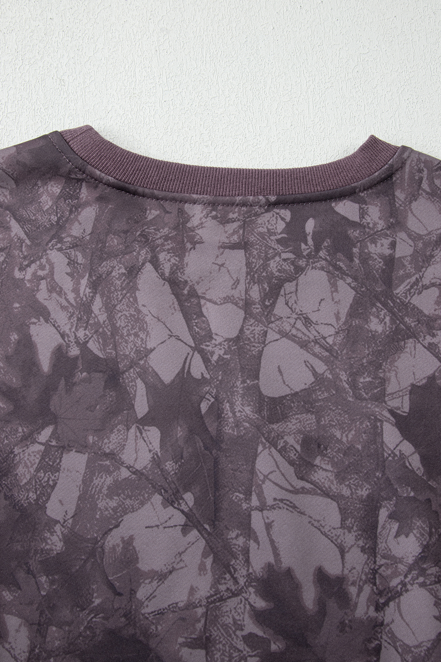 Beige Camo Print Baggy Drawstring Jogger Sweatpants